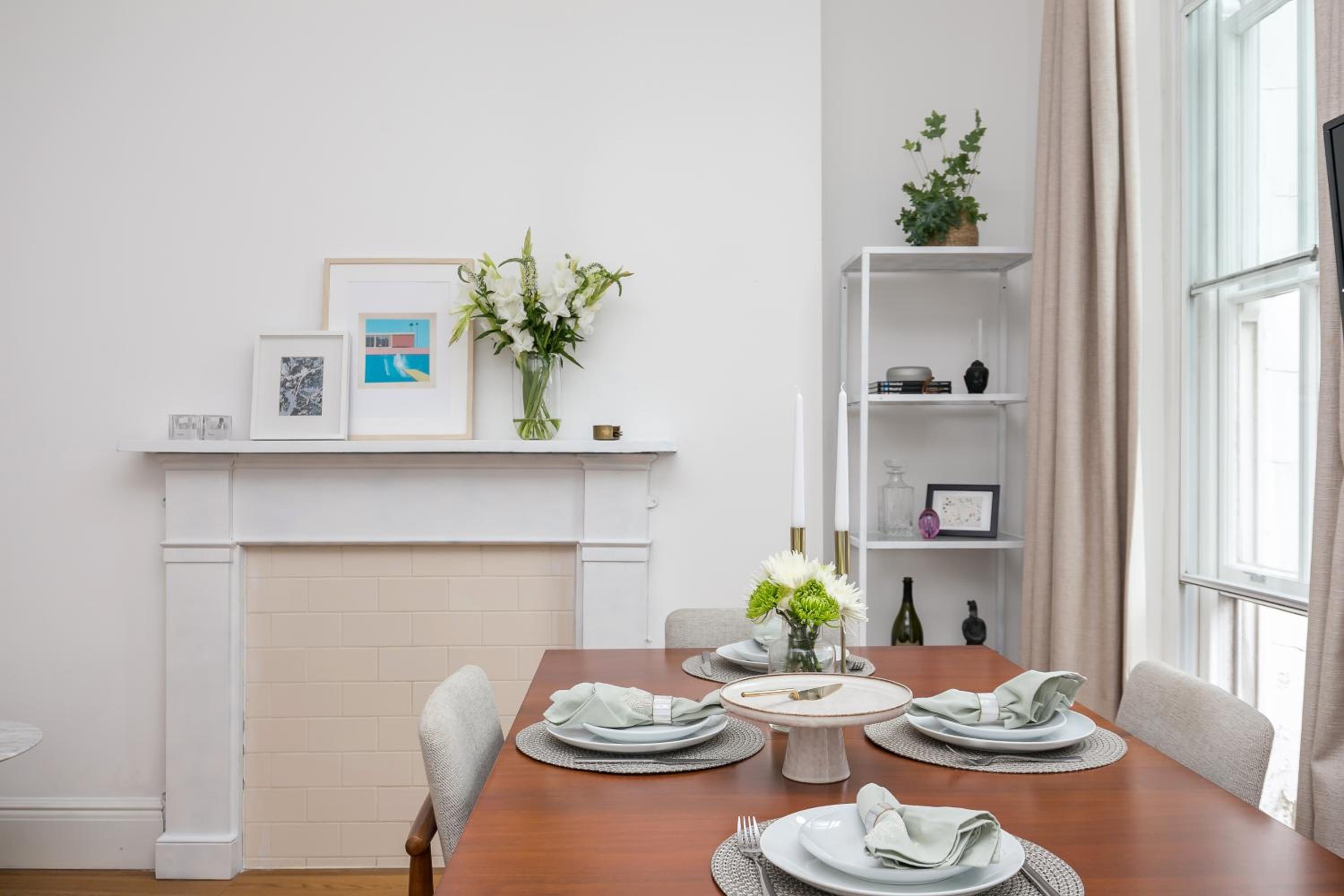 Light filled studio with view of Regents Park
