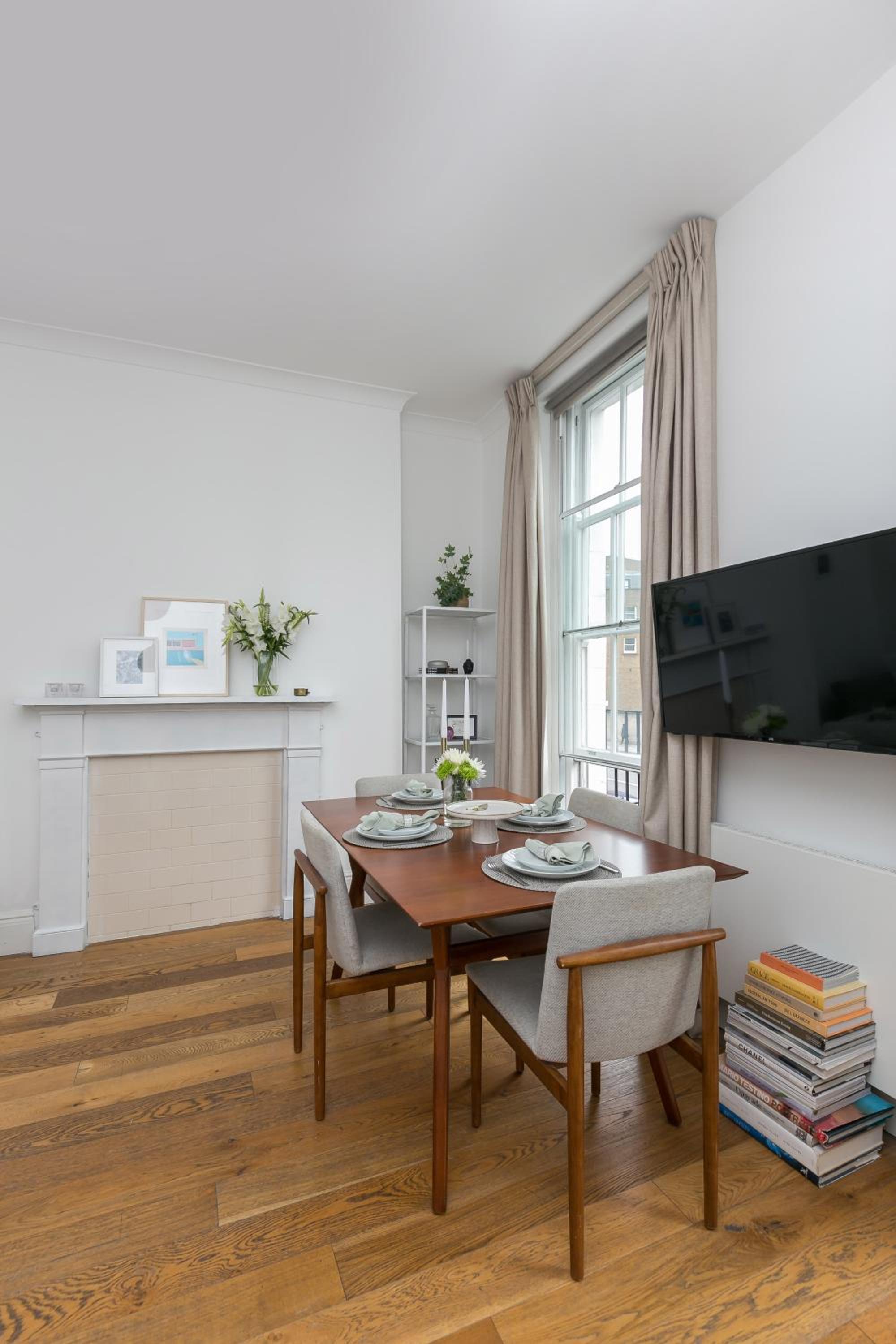 Light filled studio with view of Regents Park