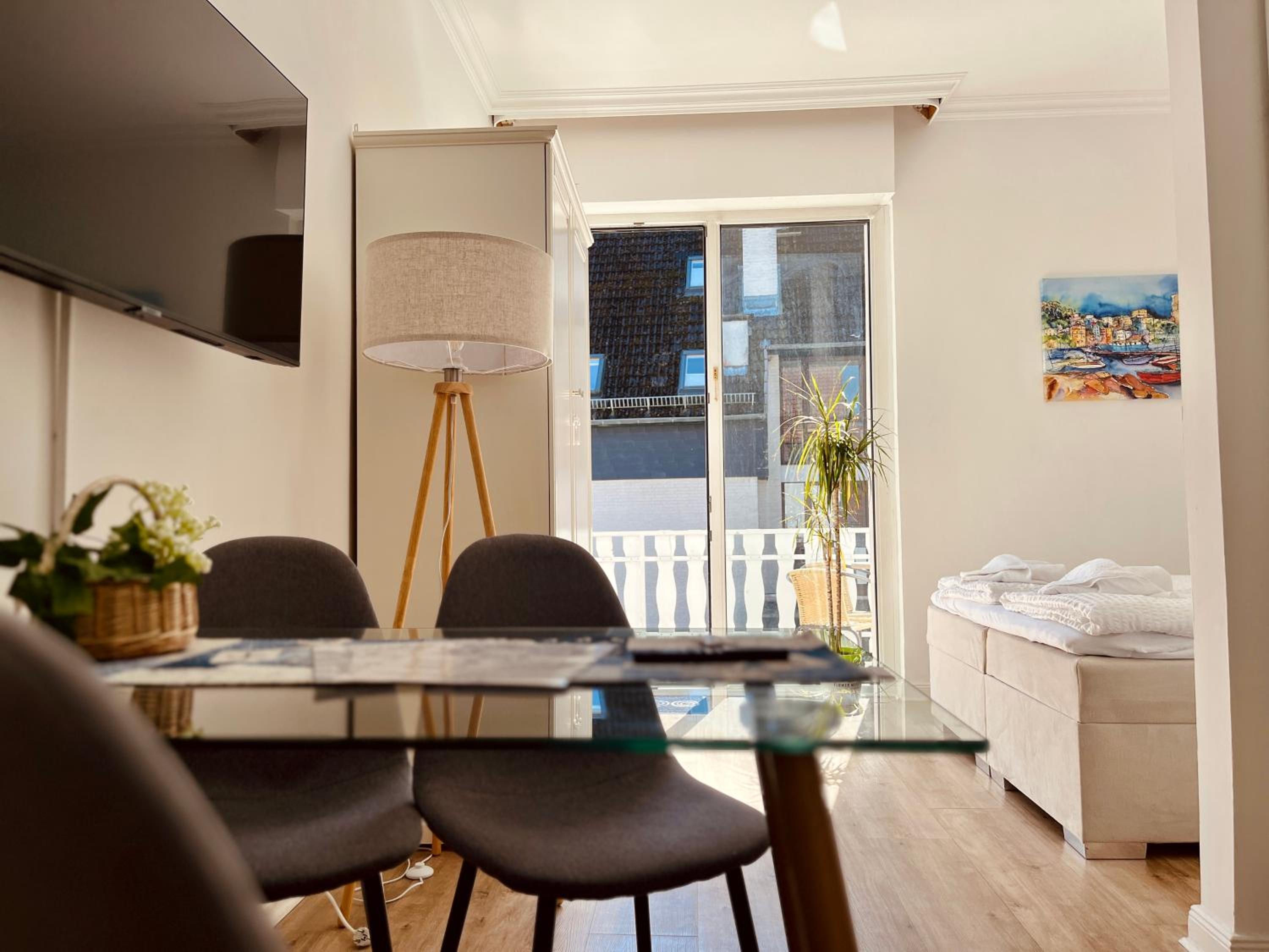 Strand Studio mit Meerblick & Balkon