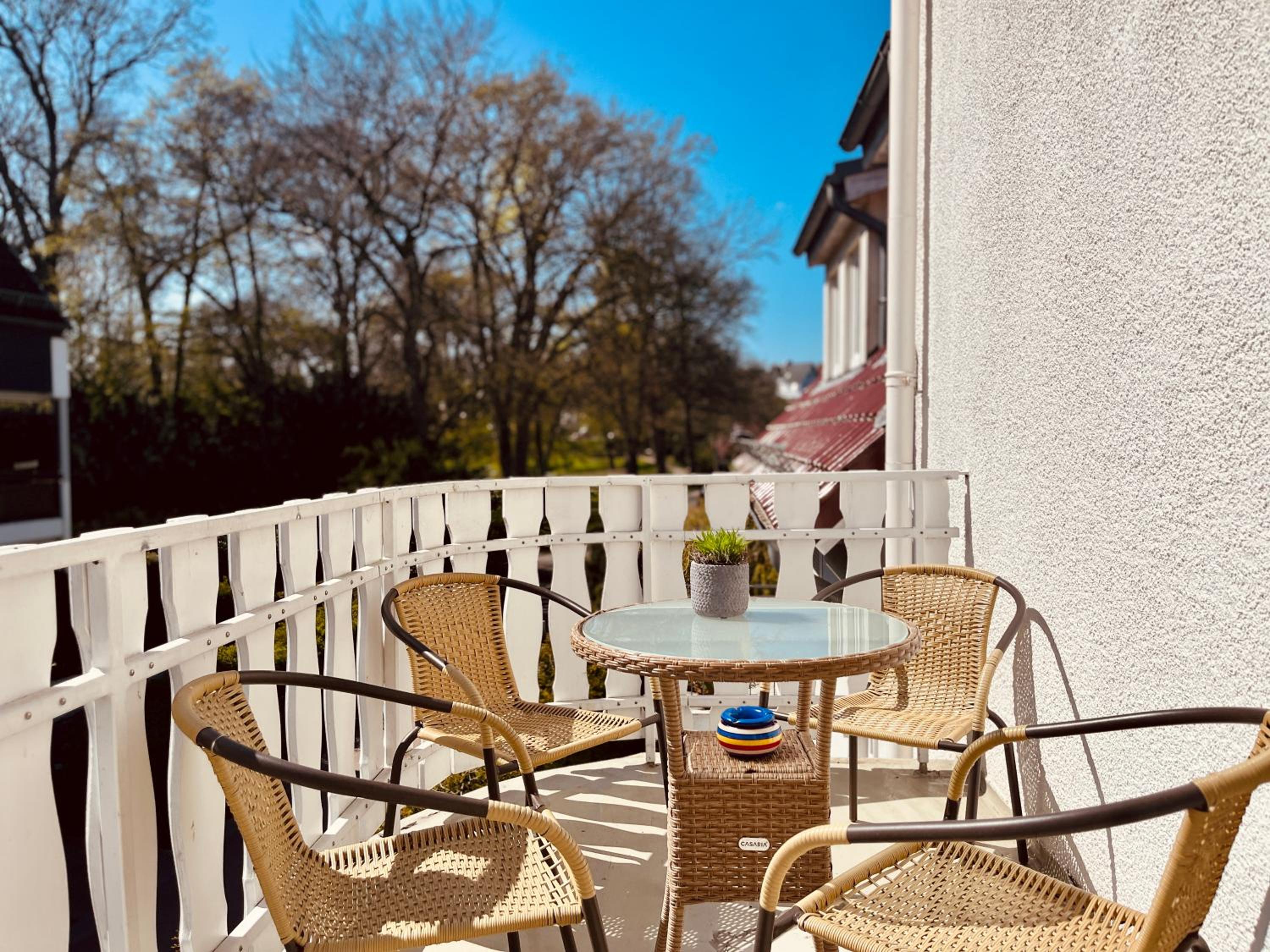 Strand Studio mit Meerblick & Balkon