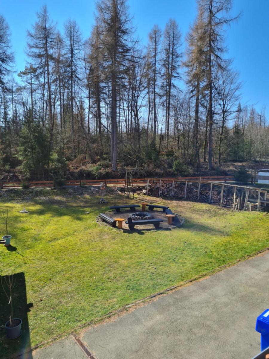 outdoor BBQ area