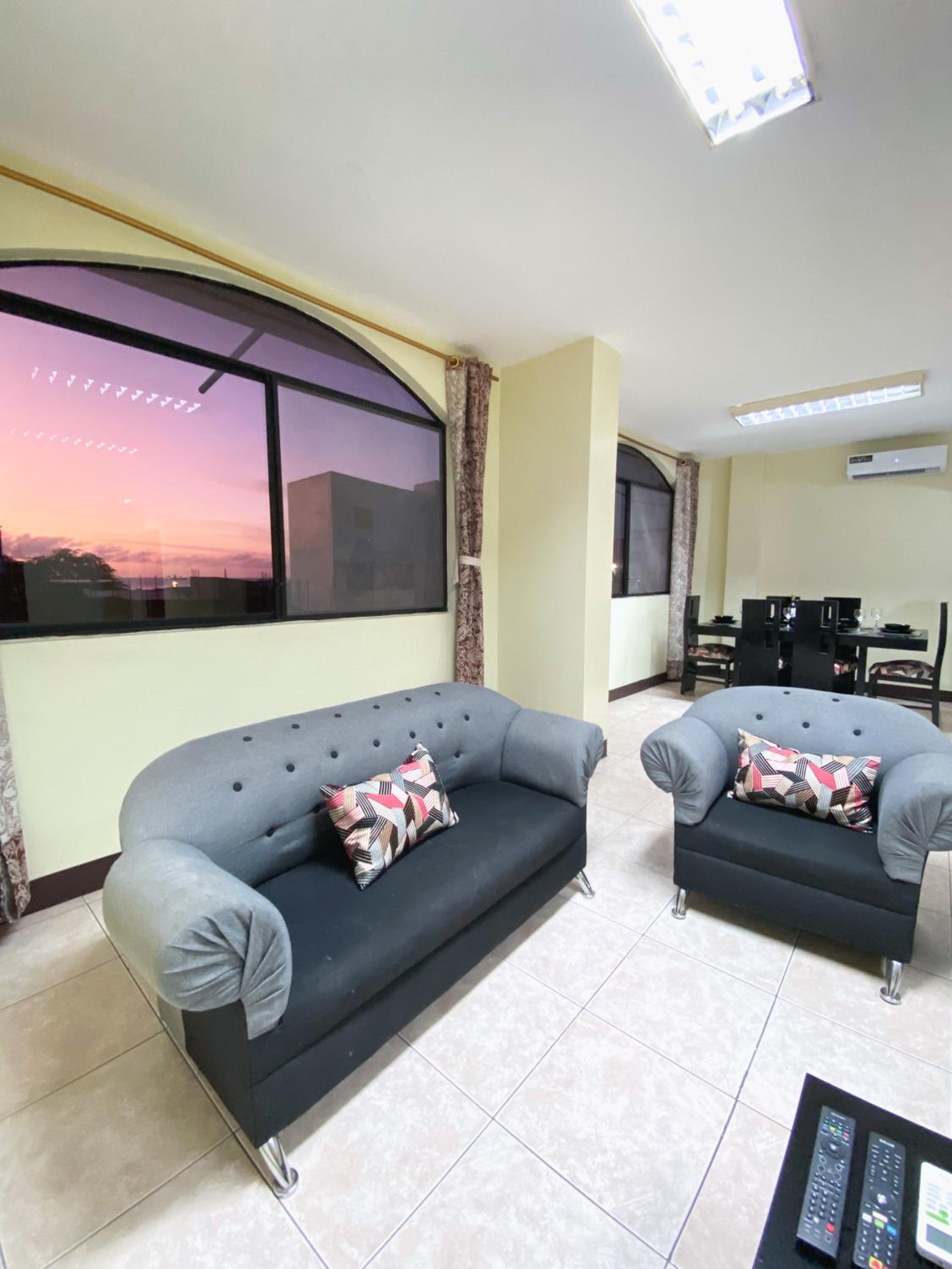 Apartment in San Cristóbal with 2 Bedrooms, 6 Beds, Living Room, Dining Room, Kitchen, Private Balcony, Terrace with Ocean View, Washer, Satellite Internet