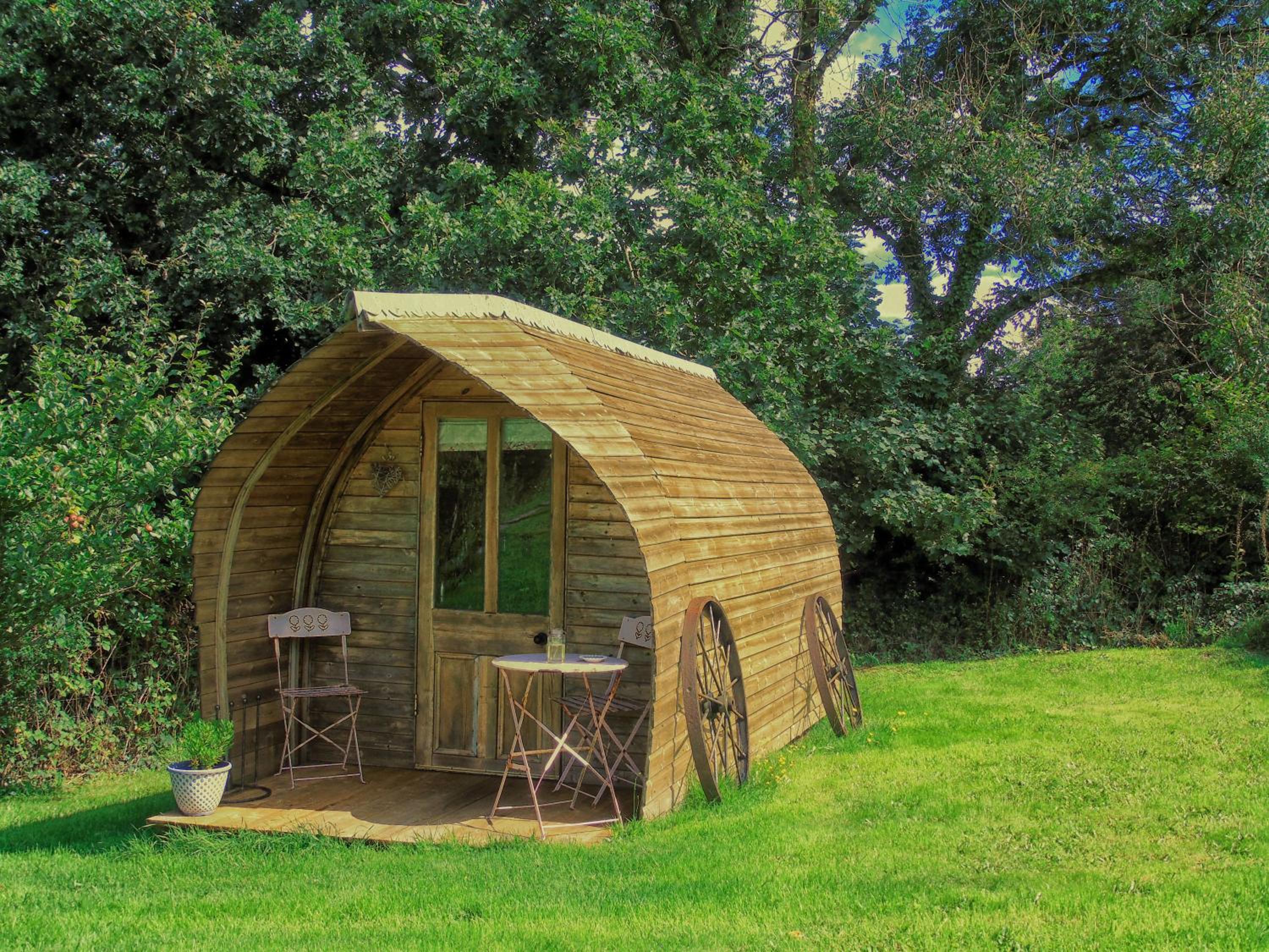 Ceridwen Glamping, double decker bus and Yurts