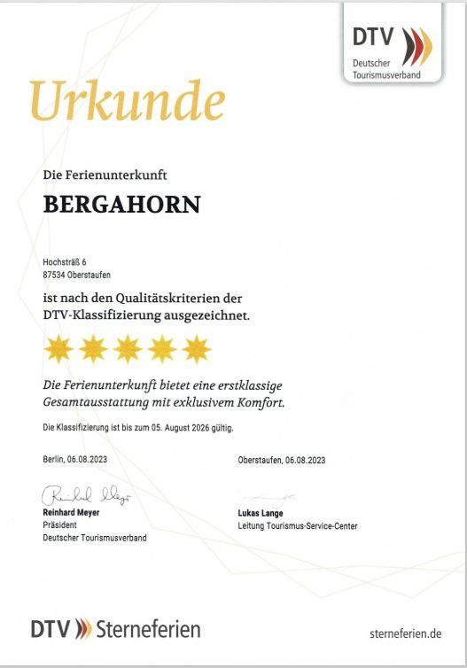 5 Sterne Ferienwohnung Bergahorn mit Sauna