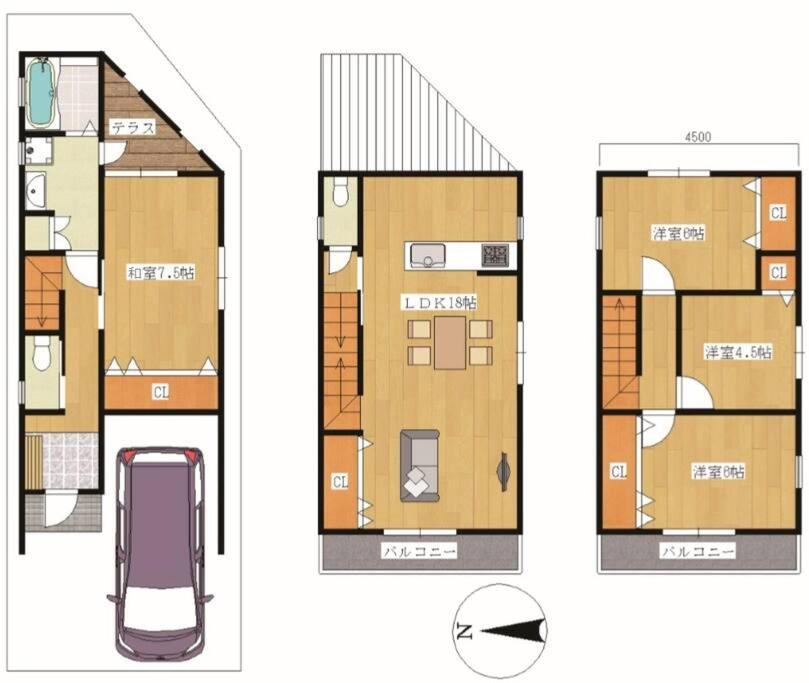 Spacious 120m2/4 Bedrooms/2 toilets/Free parking