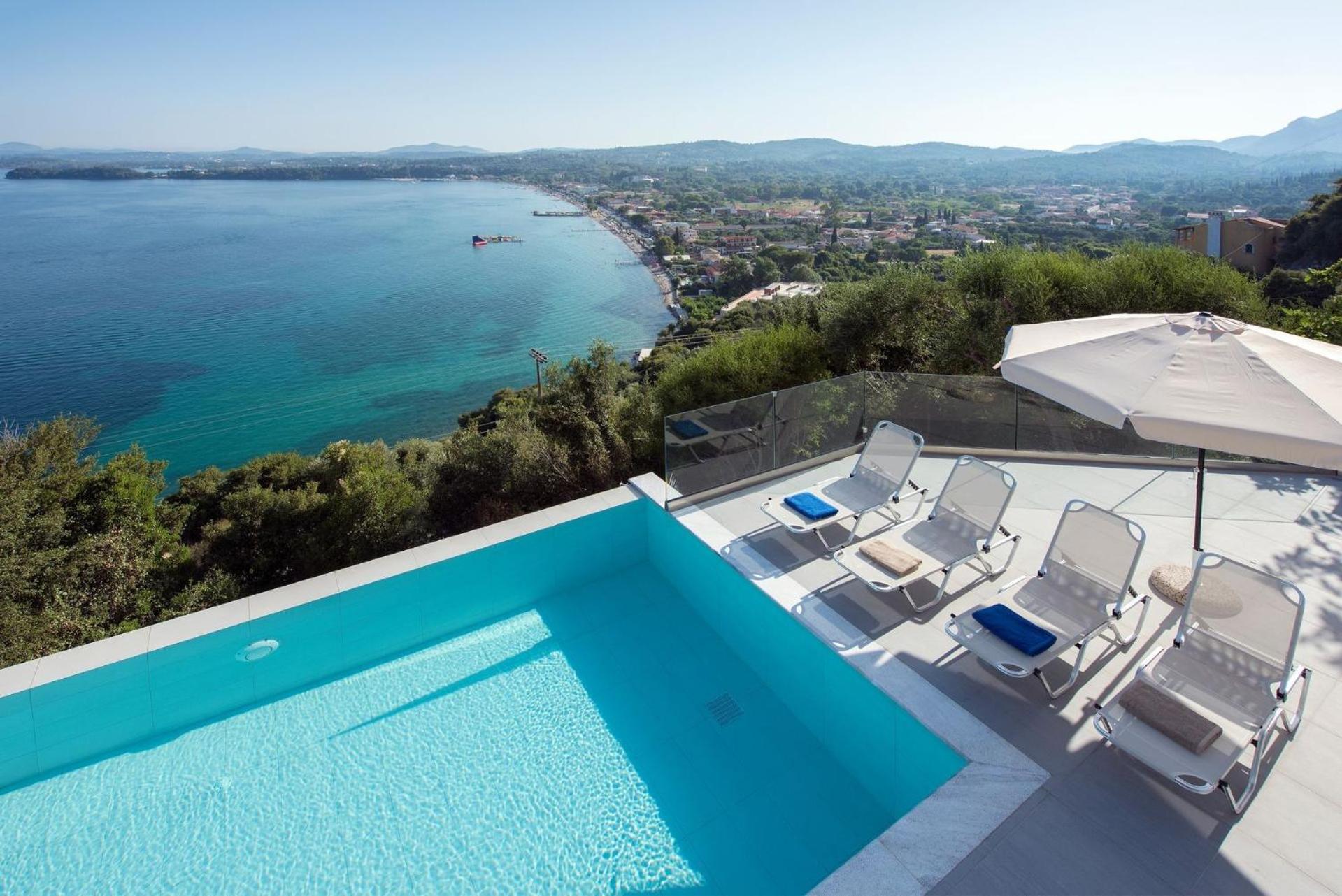 Exquisite Corfu Retreat 3 Bedrooms Villa Thea Pyrgi Panoramic Sea Views photo 5