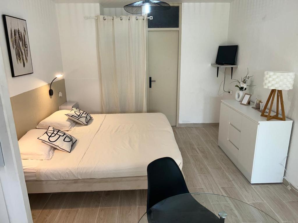 Superbe studio avec CITERNE d'Eau et Piscine, En plein coeur de la Marina! Proche Aéroport & Ferry view 5