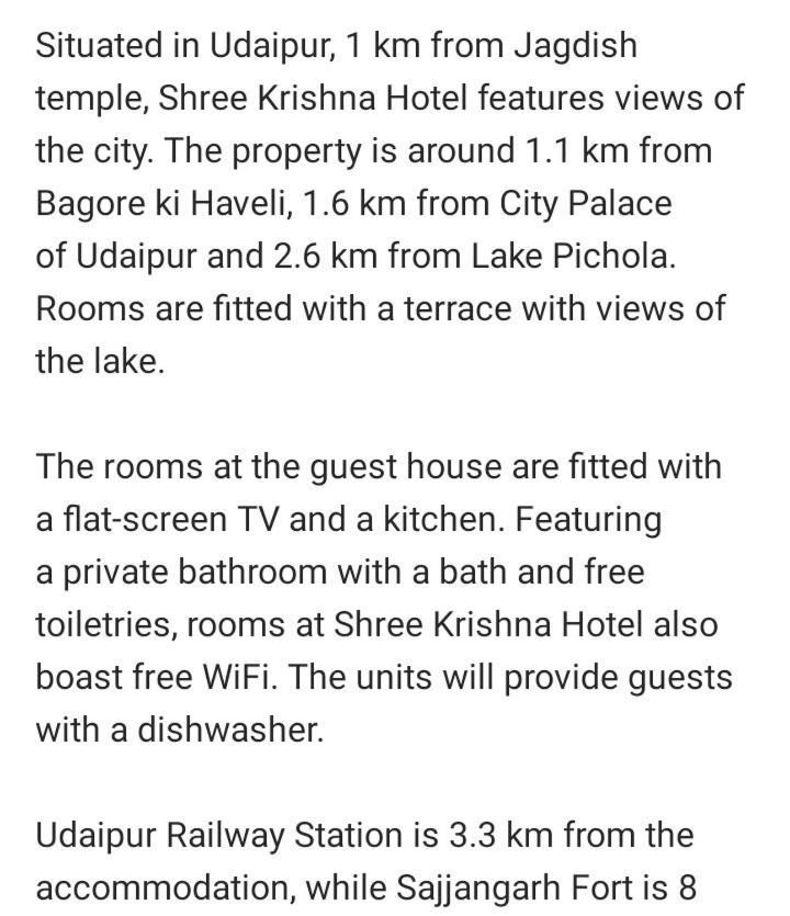 Shree Krishna Hotel view 3