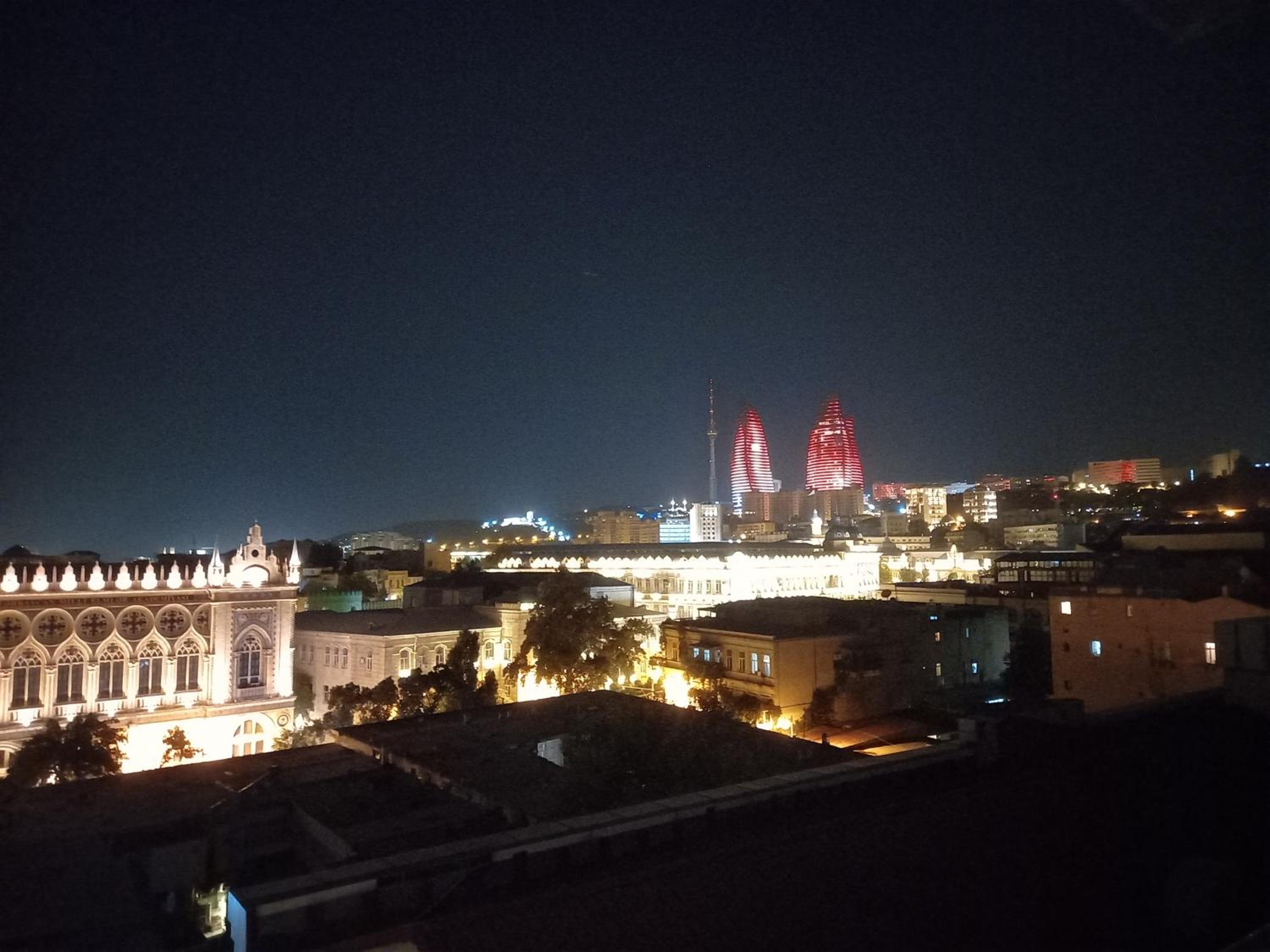 Flame Towers view apartment