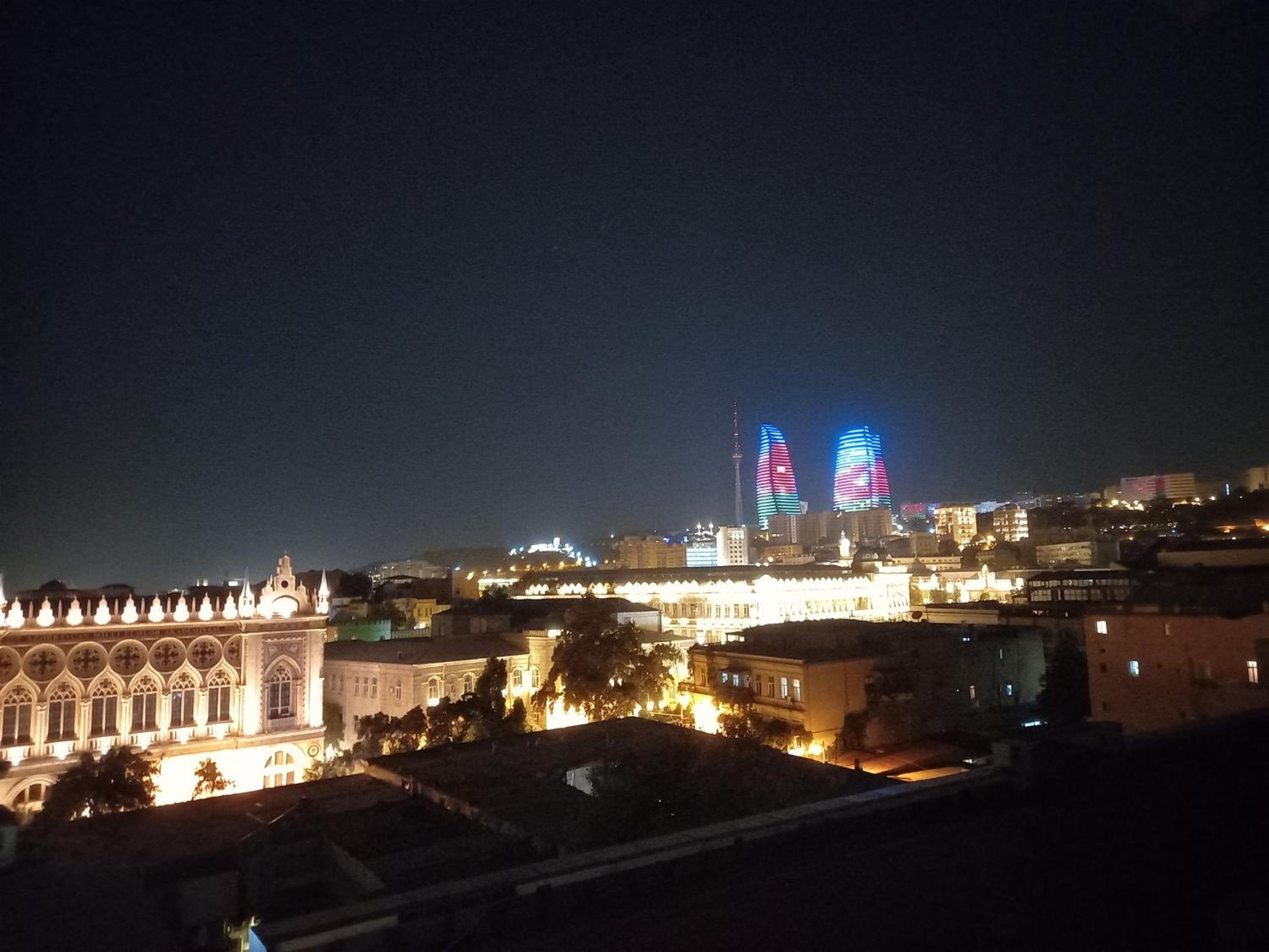 Flame Towers view apartment