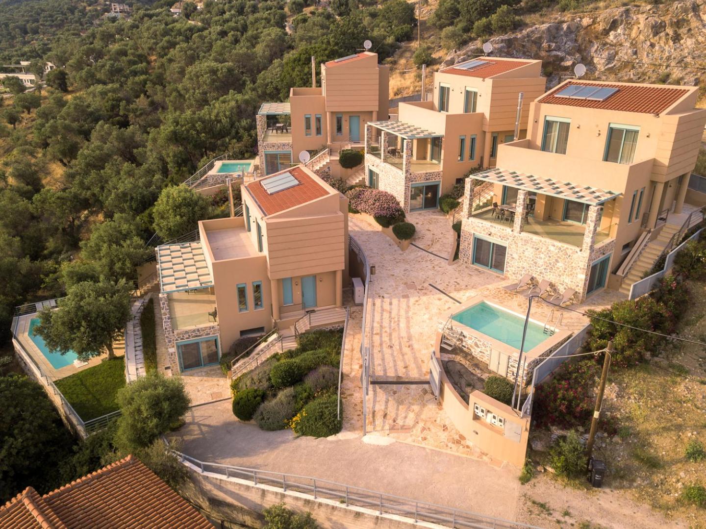 Ouzo Panoramic Houses 2, with private pool view 3