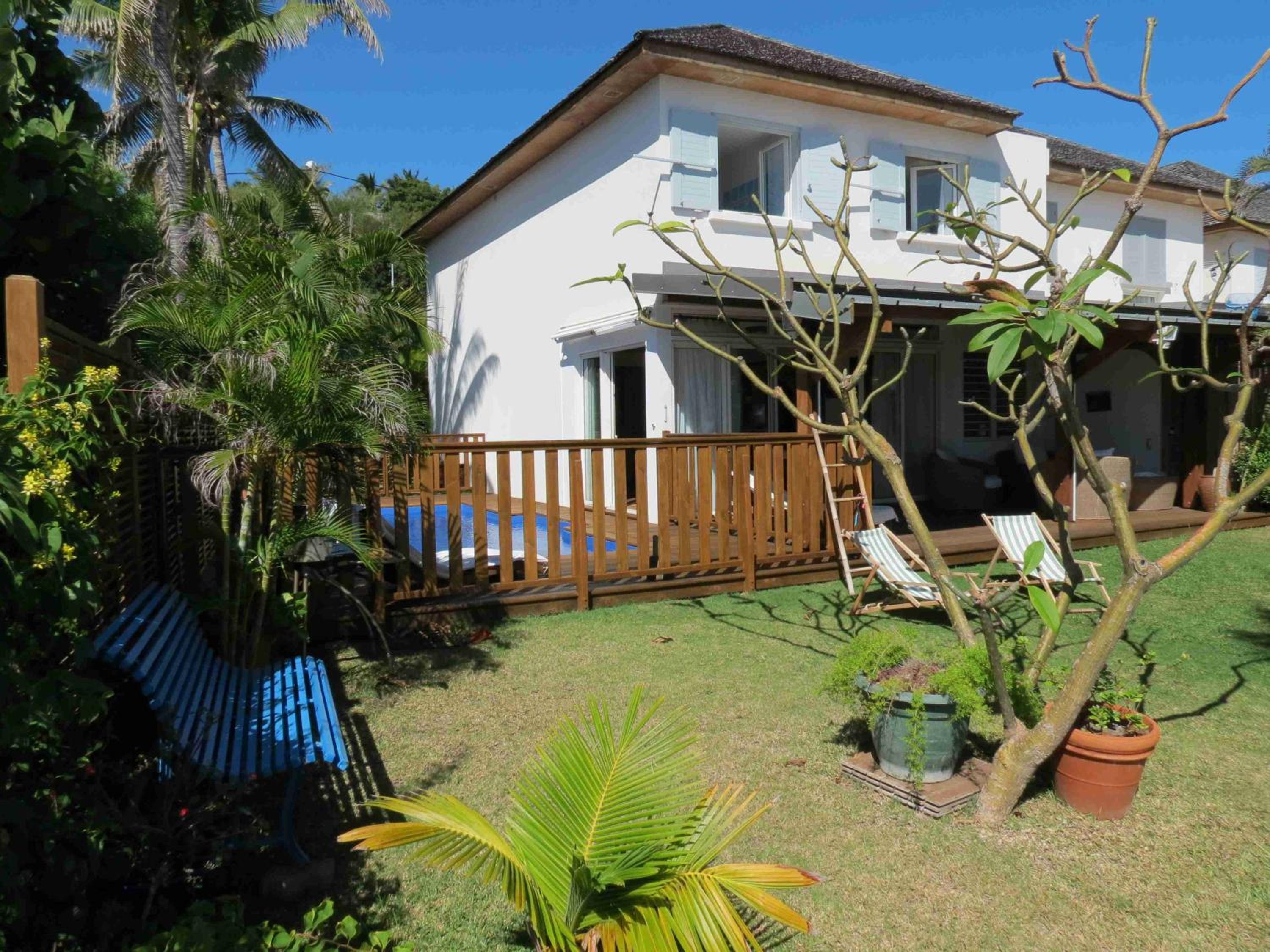 Villa Bourbon avec piscine sur la plage