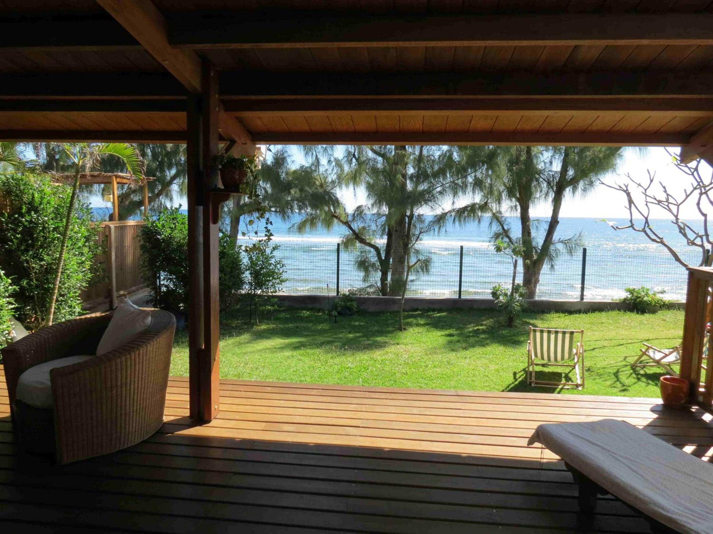 Villa Bourbon avec piscine sur la plage