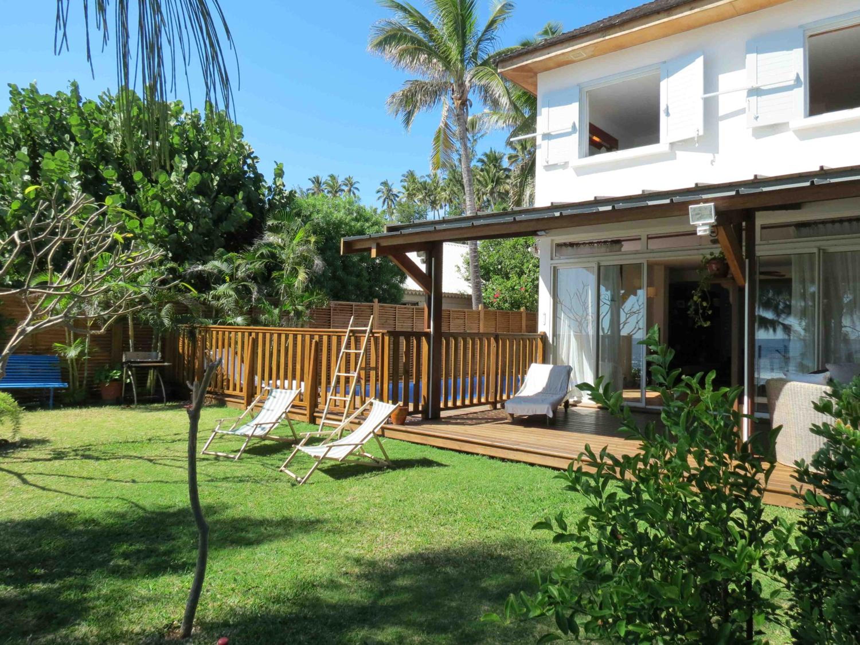 Villa Bourbon avec piscine sur la plage