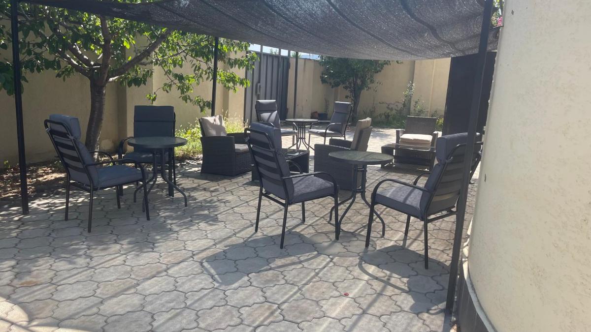 outdoor BBQ area