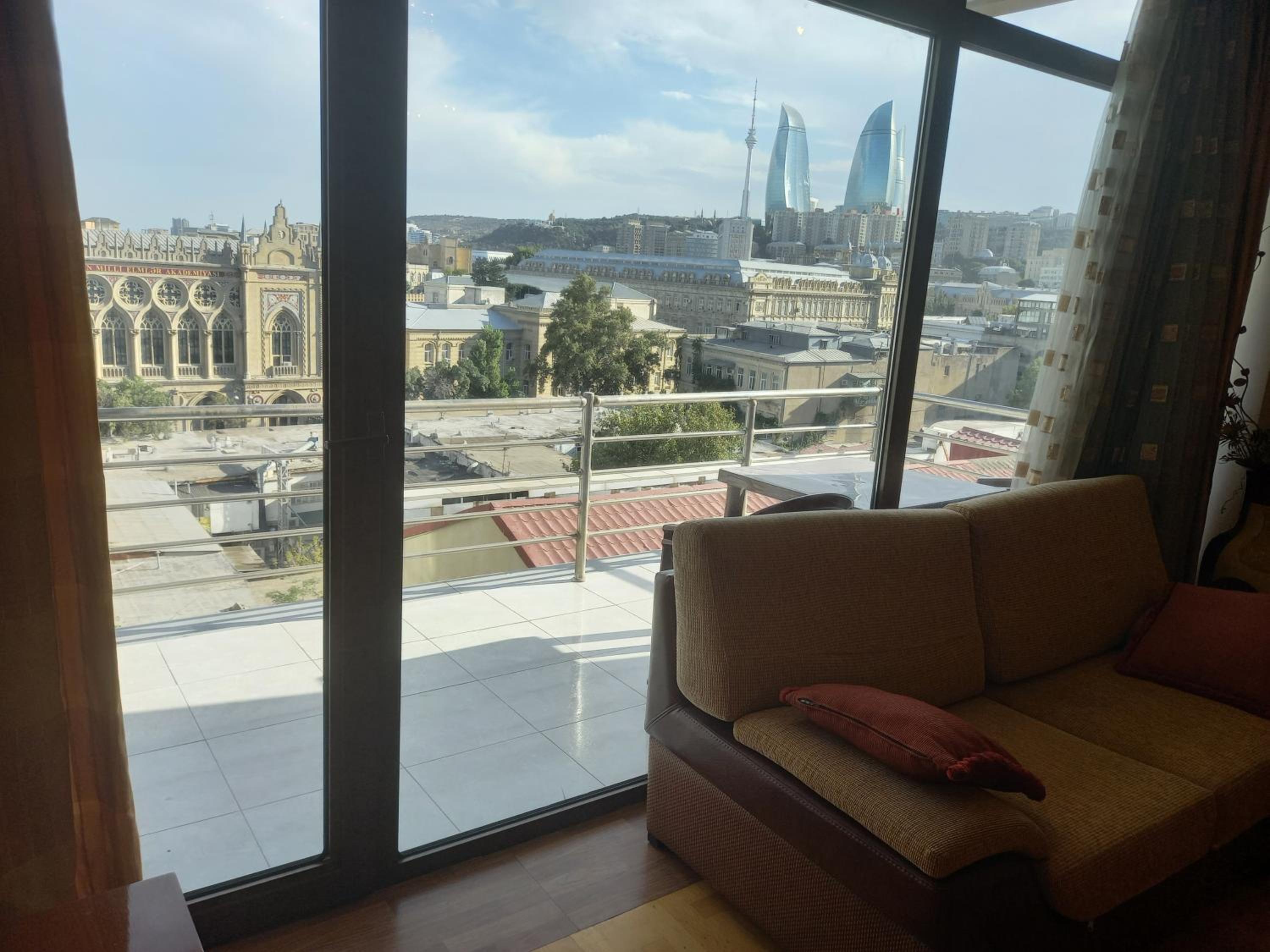 Flame Towers view apartment