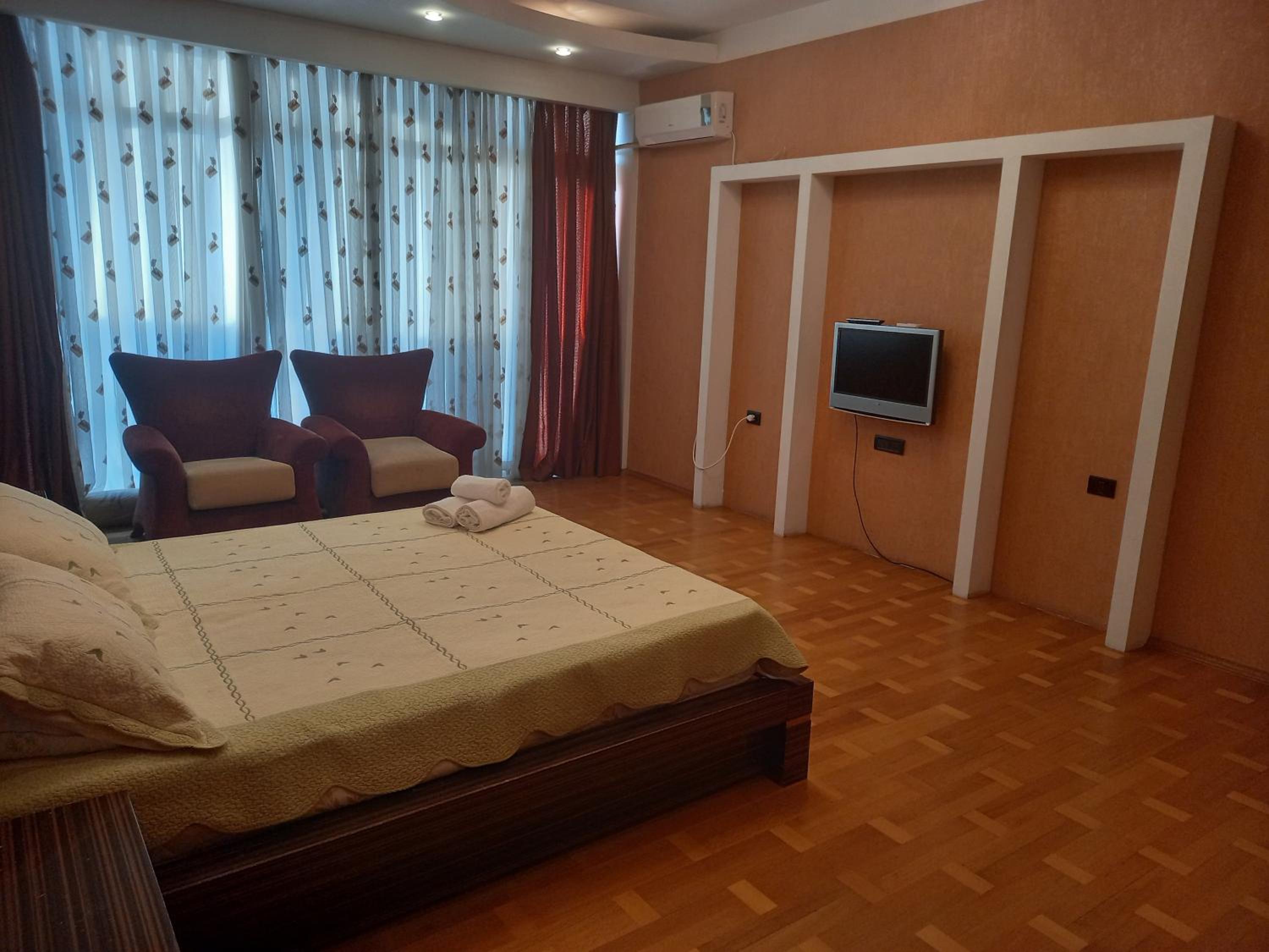 Flame Towers view apartment