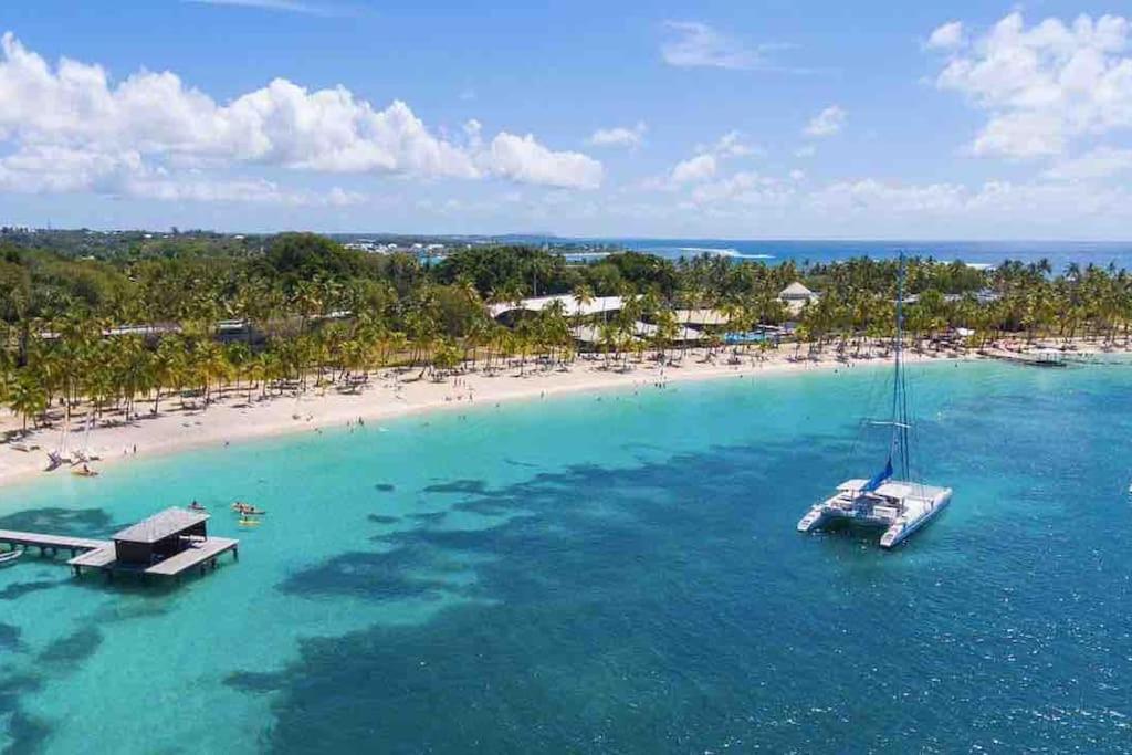 Le Sable Bleu - Évasion tropicale - Idéal Couples & Familles - PLAGE 5min - Piscine - Parking privé - Logement climatisé - Vue sur les palmiers - Restau sn view 5