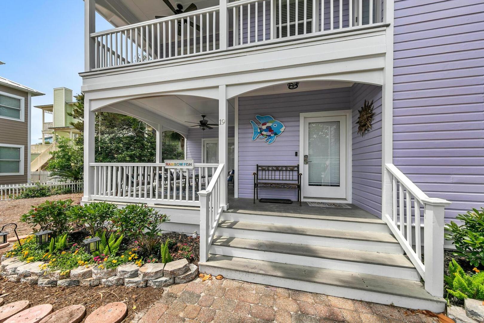 Rainbow Fish - 50 Steps To The Beach and Large Private Pool with hot tub view 2