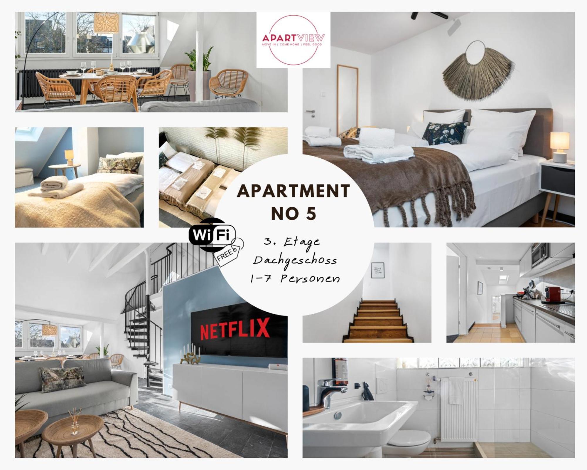 APARTVIEW Apartments Krefeld - WLAN - Zentral - ruhig