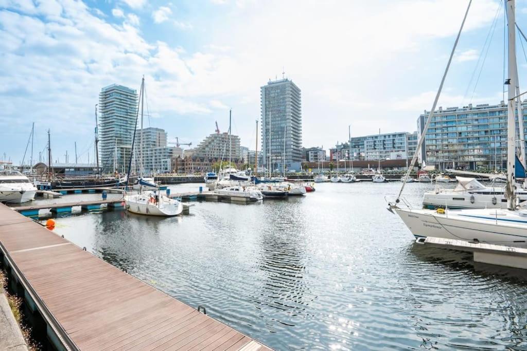 View of the yacht port