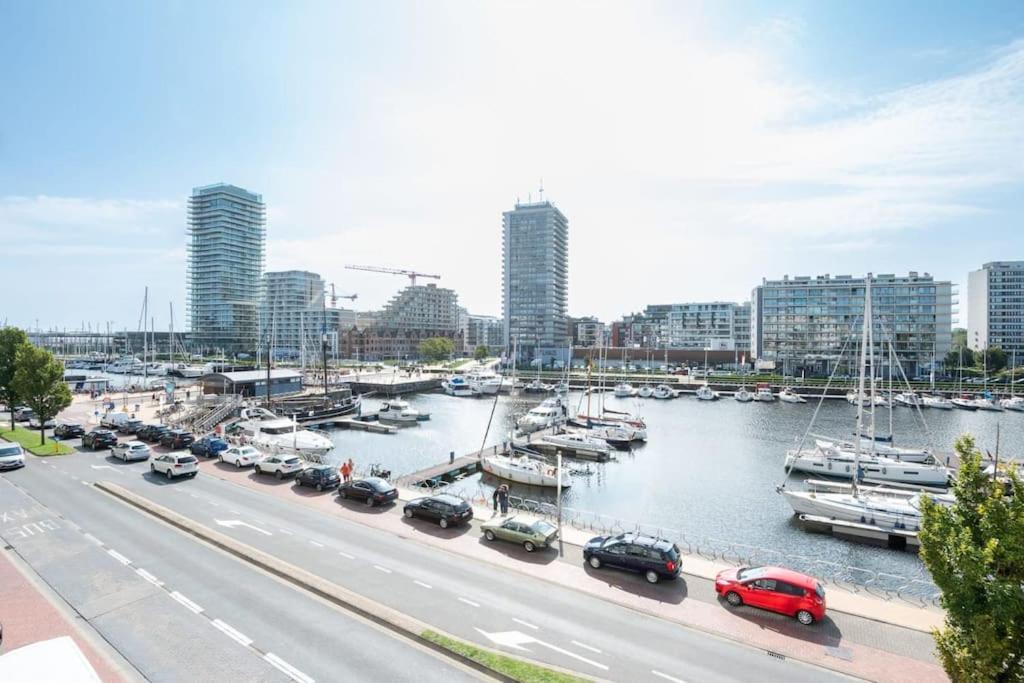 View of the yacht port