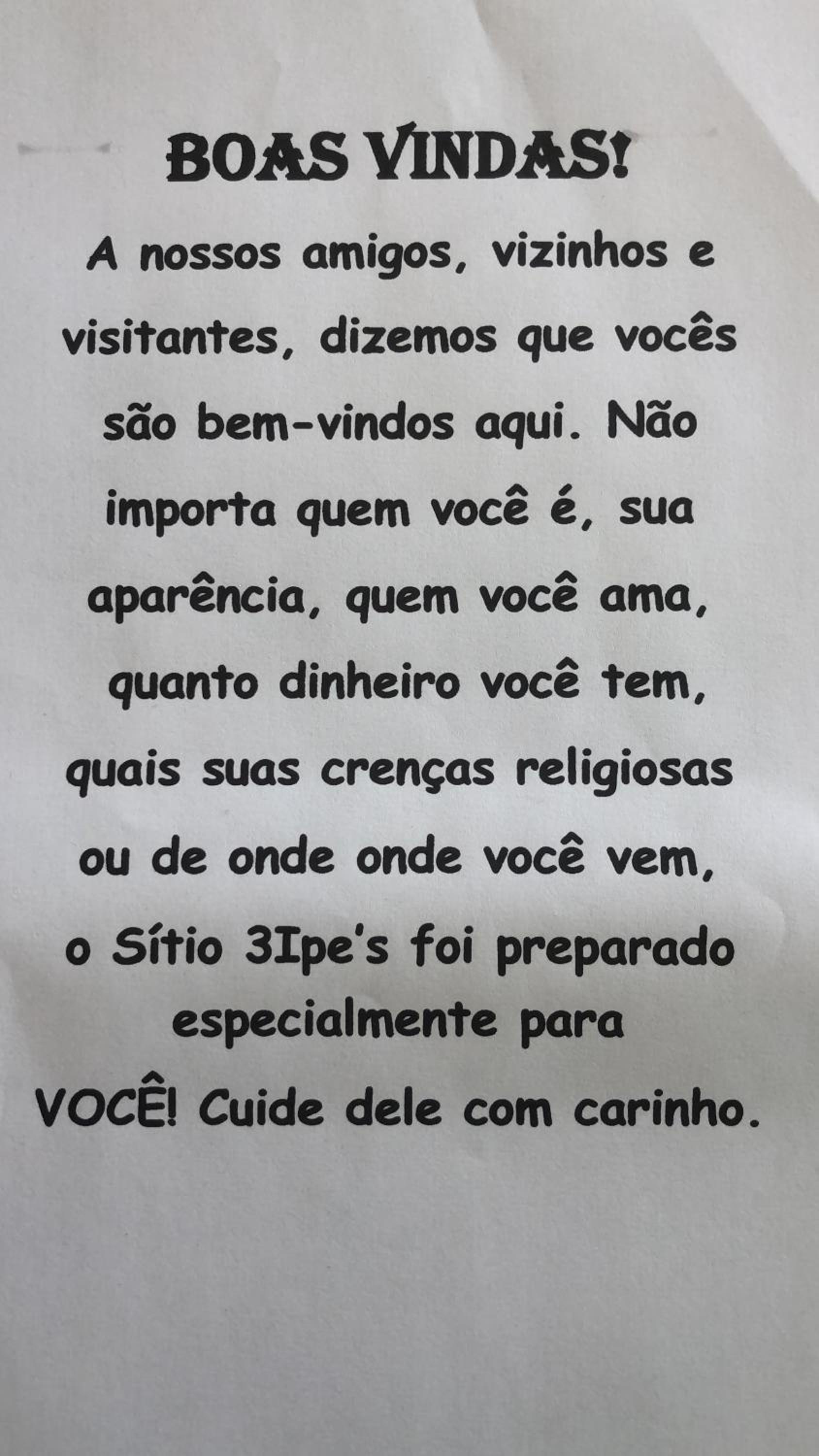 Sítio Chalé 3Ipes
