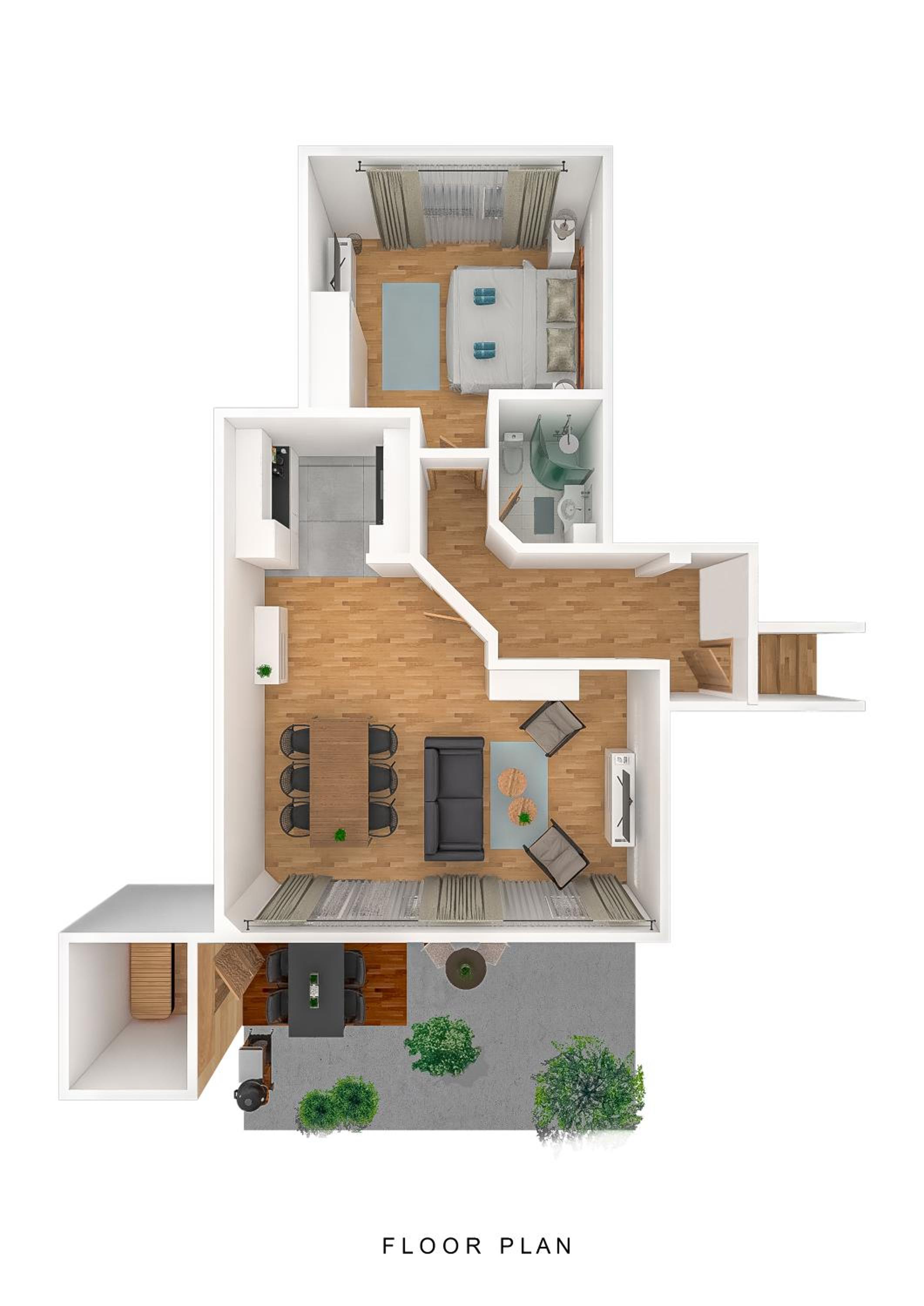 Gemütliche 2.5 Zimmer Wohnung mit privater Sauna