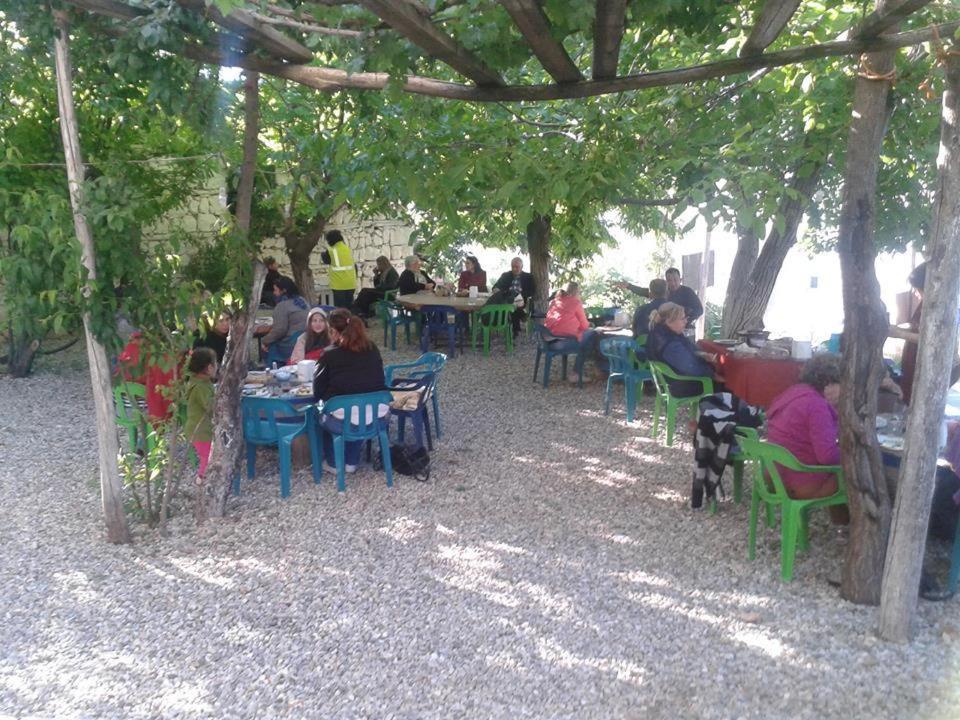 outdoor BBQ area