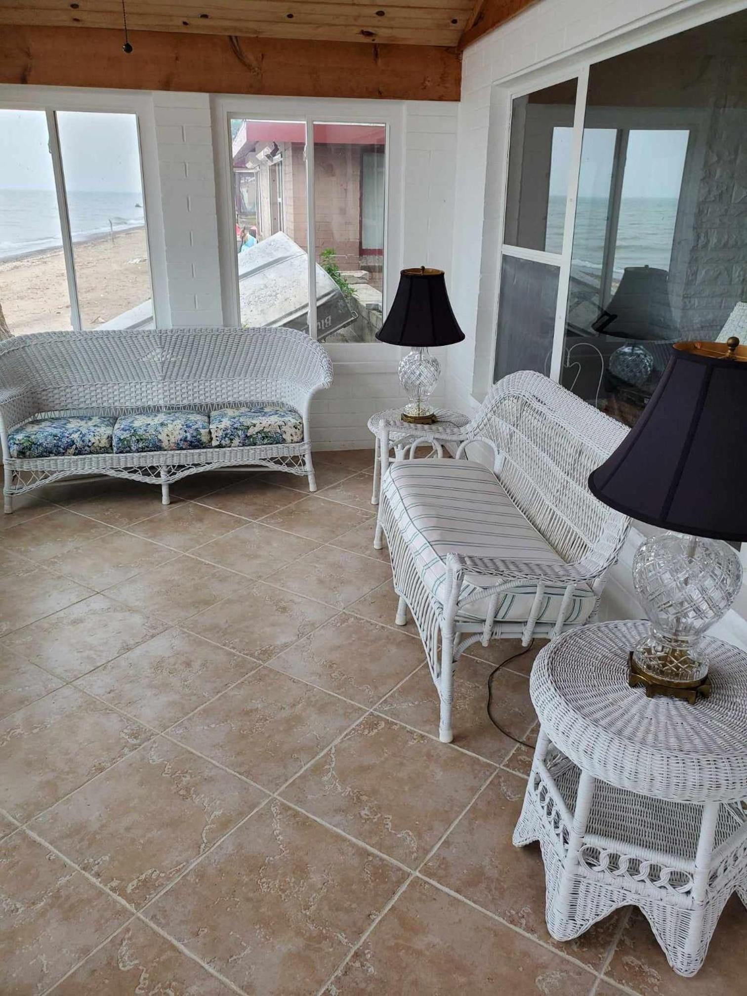 Lake Erie beachfront cottage enjoy a private sandy Beach to fish swim or relax view 5