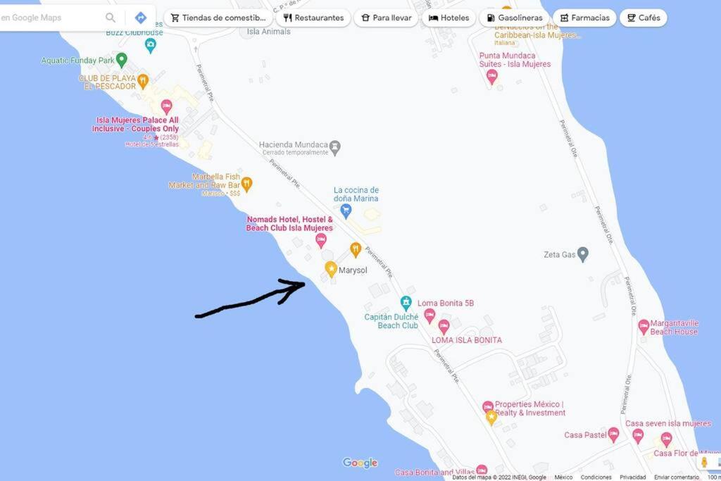 Marysol private beach next to nomads d5