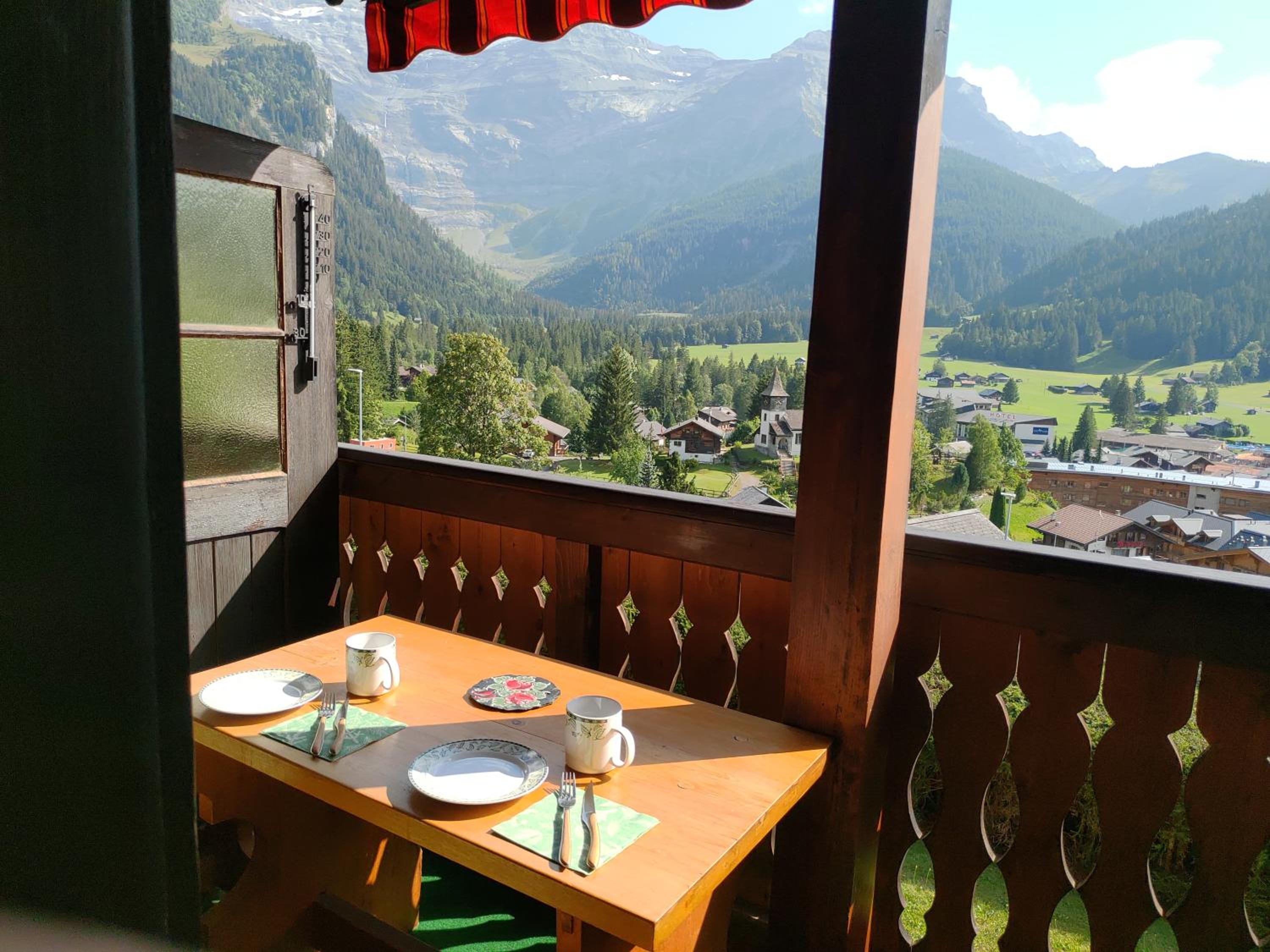 Studio avec vue splendide sur les Diablerets