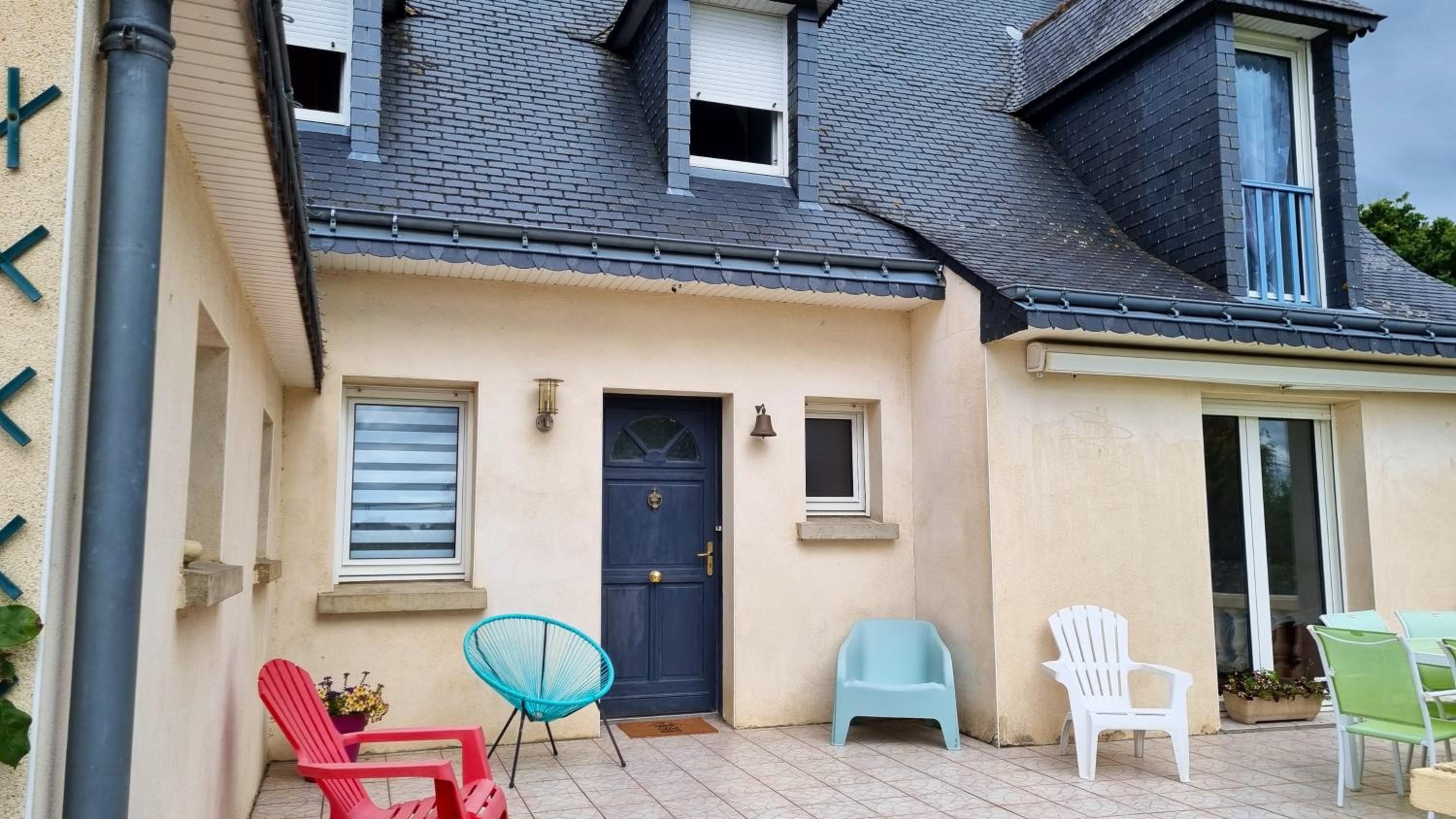 Maison de 4 chambres avec jardin clos et wifi a Tregomeur a 8 km de la plage