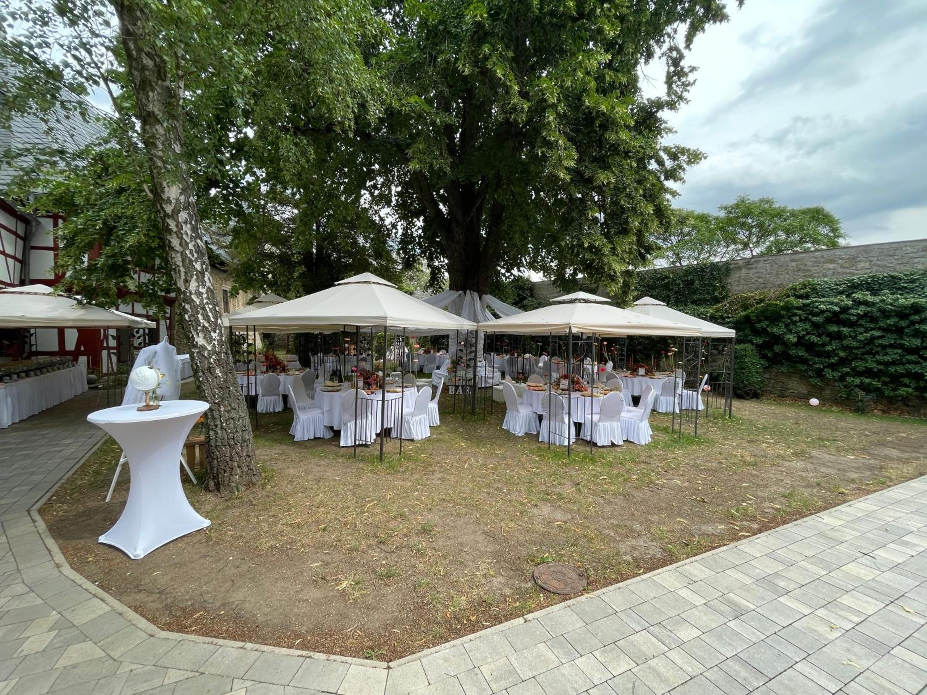 outdoor BBQ area