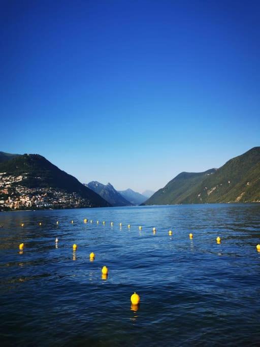 Lugano Ferienwohnung nähe vom See mit Swimmingpool & Sauna