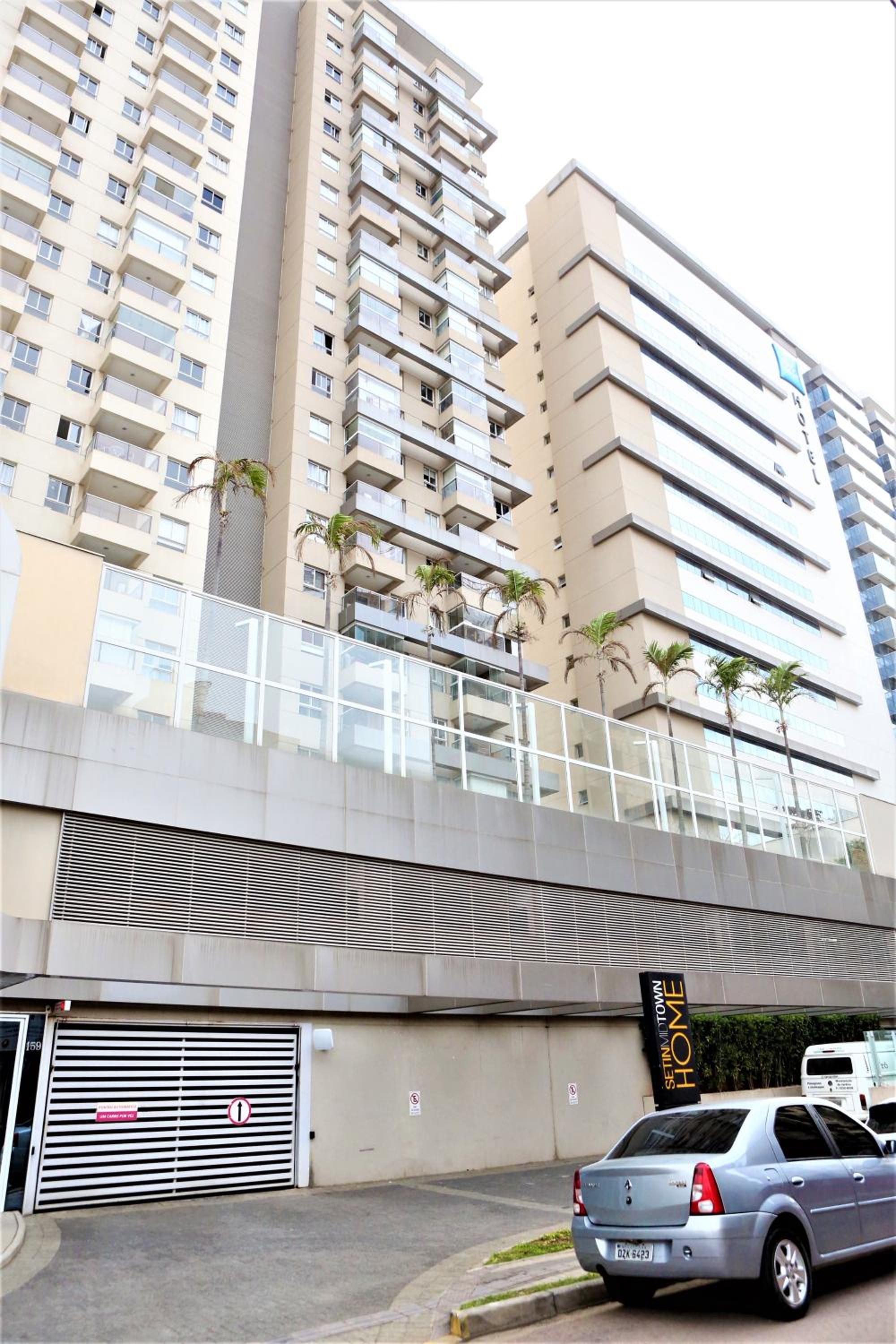 Apartamento 1604 no Bosque com um quarto, sala, cozinha completa, uma vaga de garagem, lazer e portaria 24h