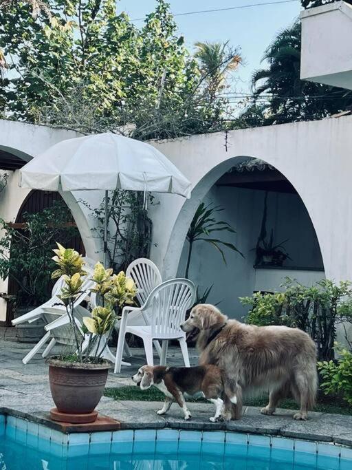 Casa aconchegante,perto da praia,com piscina,muito jardim,e pet friendly