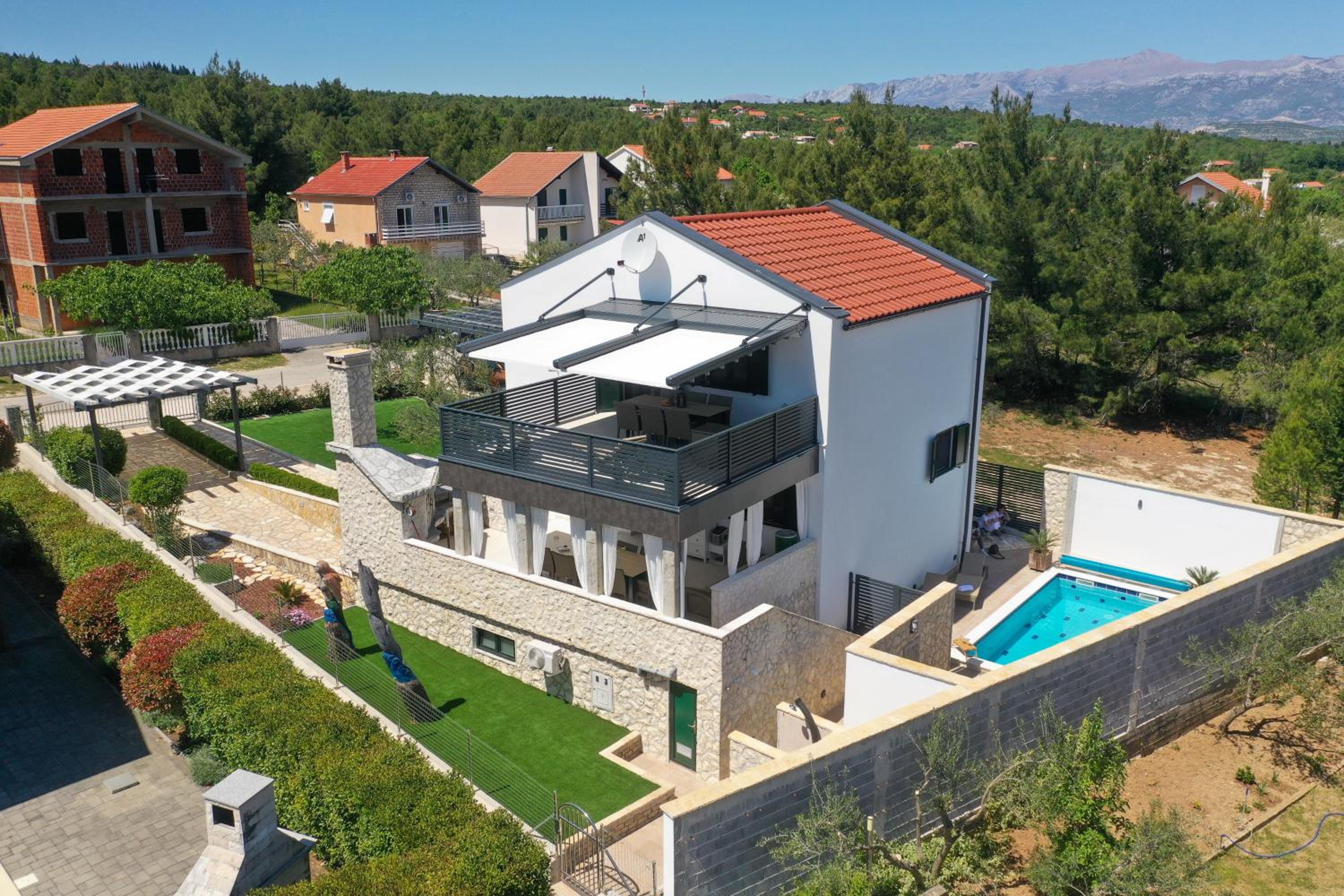 Apartment Vala, 4*, sea view & private heated pool view 4