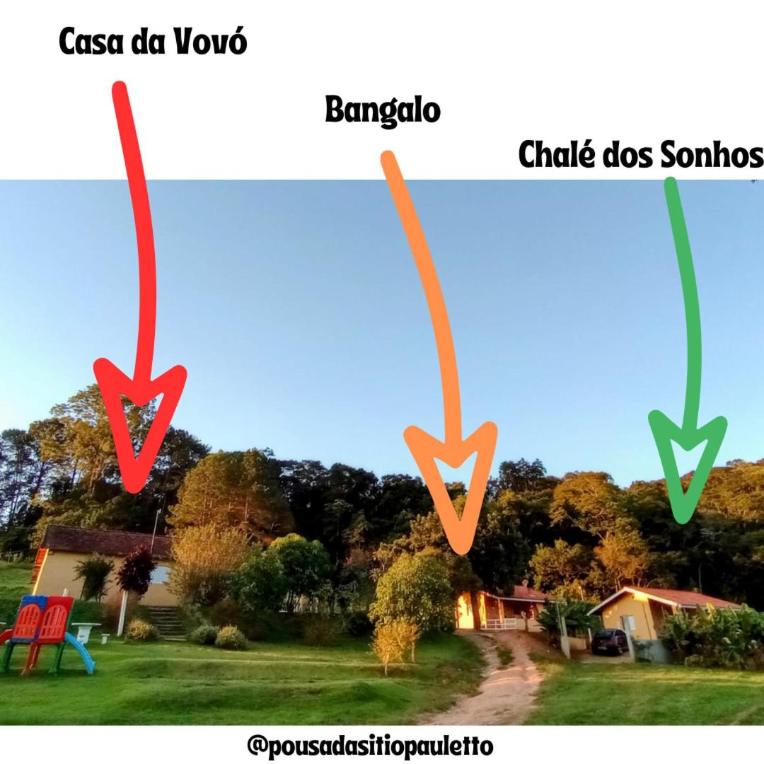 Casa da Vovó na Pousada Sitio Pauletto - com Cozinha, Churrasqueira e Decoração