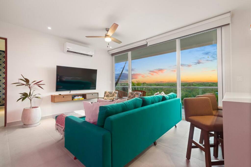 3 Bedroom Jungle Vibes Condo in Akumal Beach Access Rooftop Pools view 4