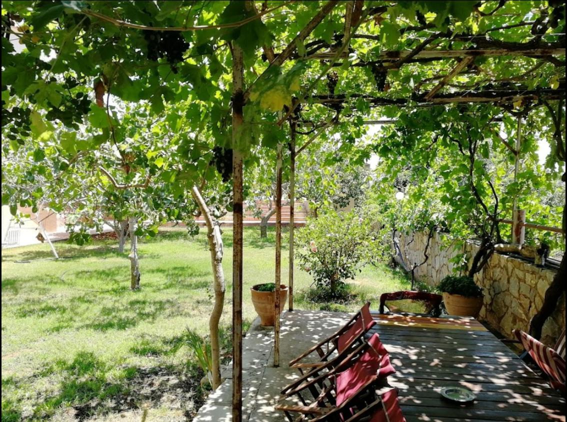 outdoor BBQ area