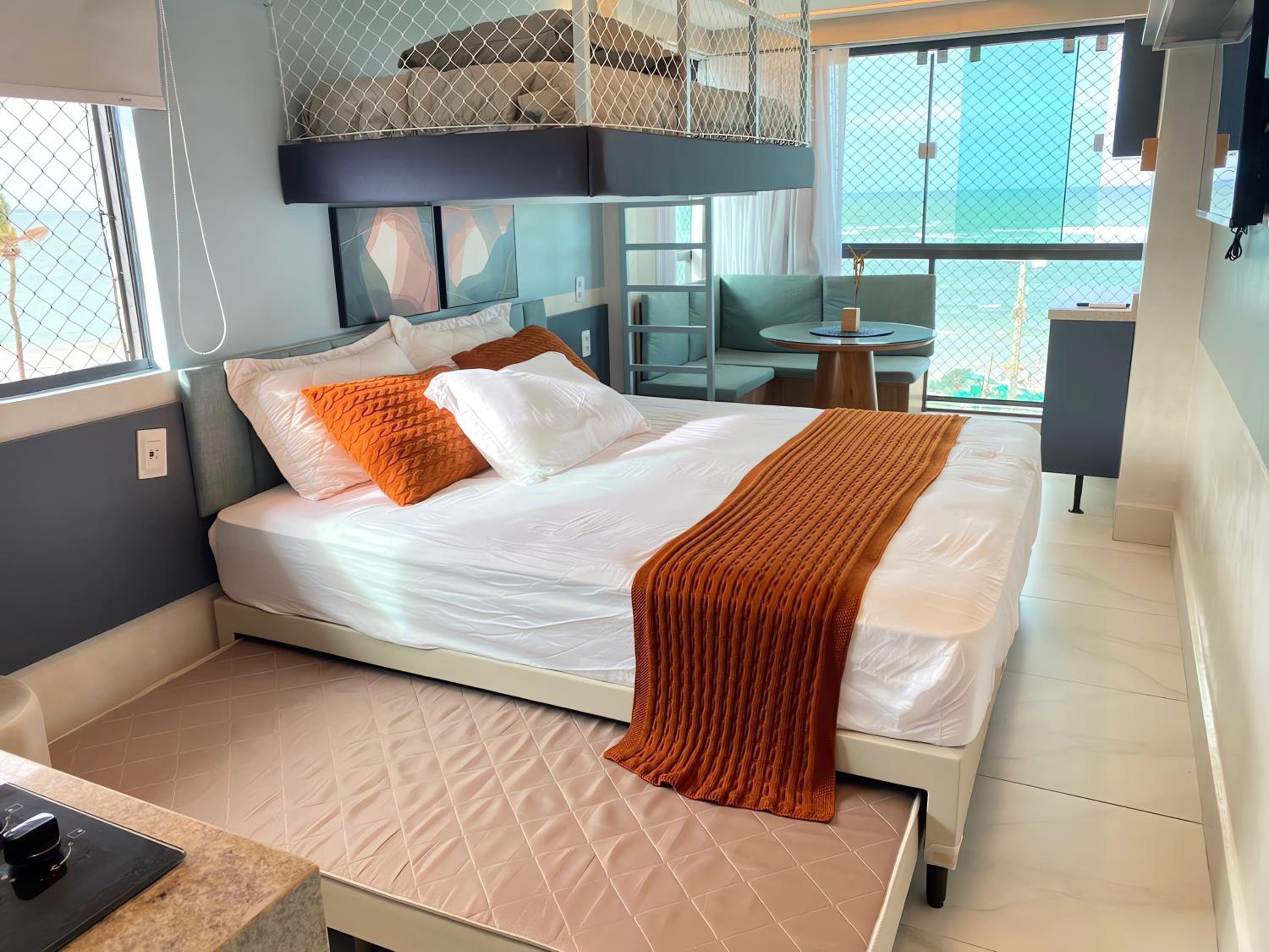 Flat incrível a 30m da Praia de Porto