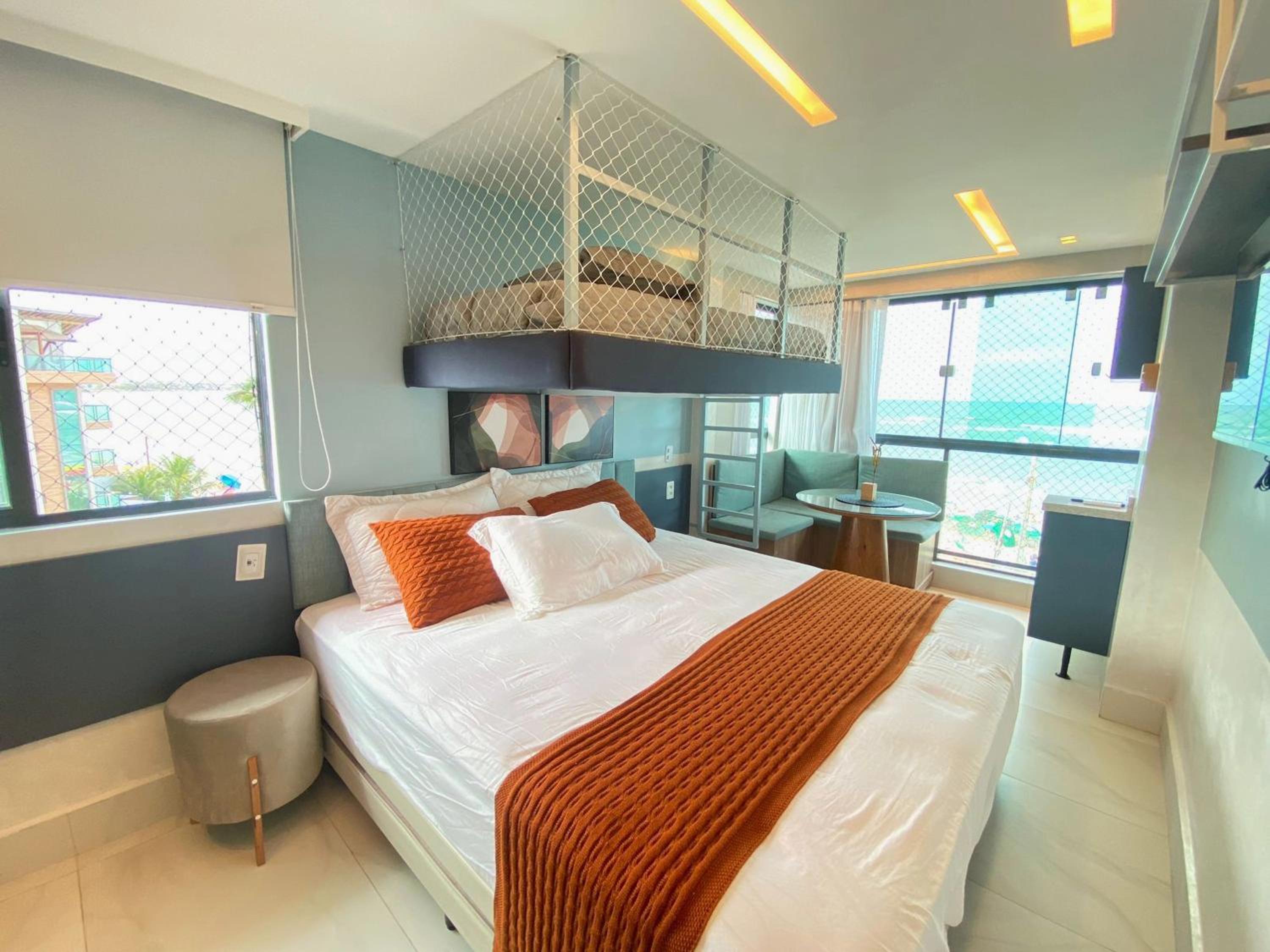 Flat incrível a 30m da Praia de Porto