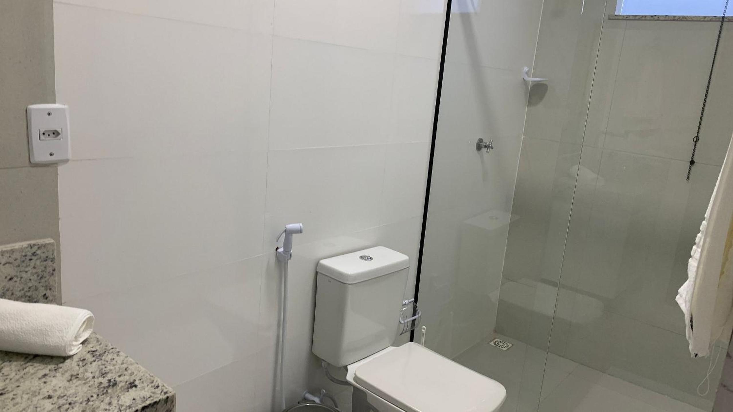 Quarto duplo na orla de Porto Bahia