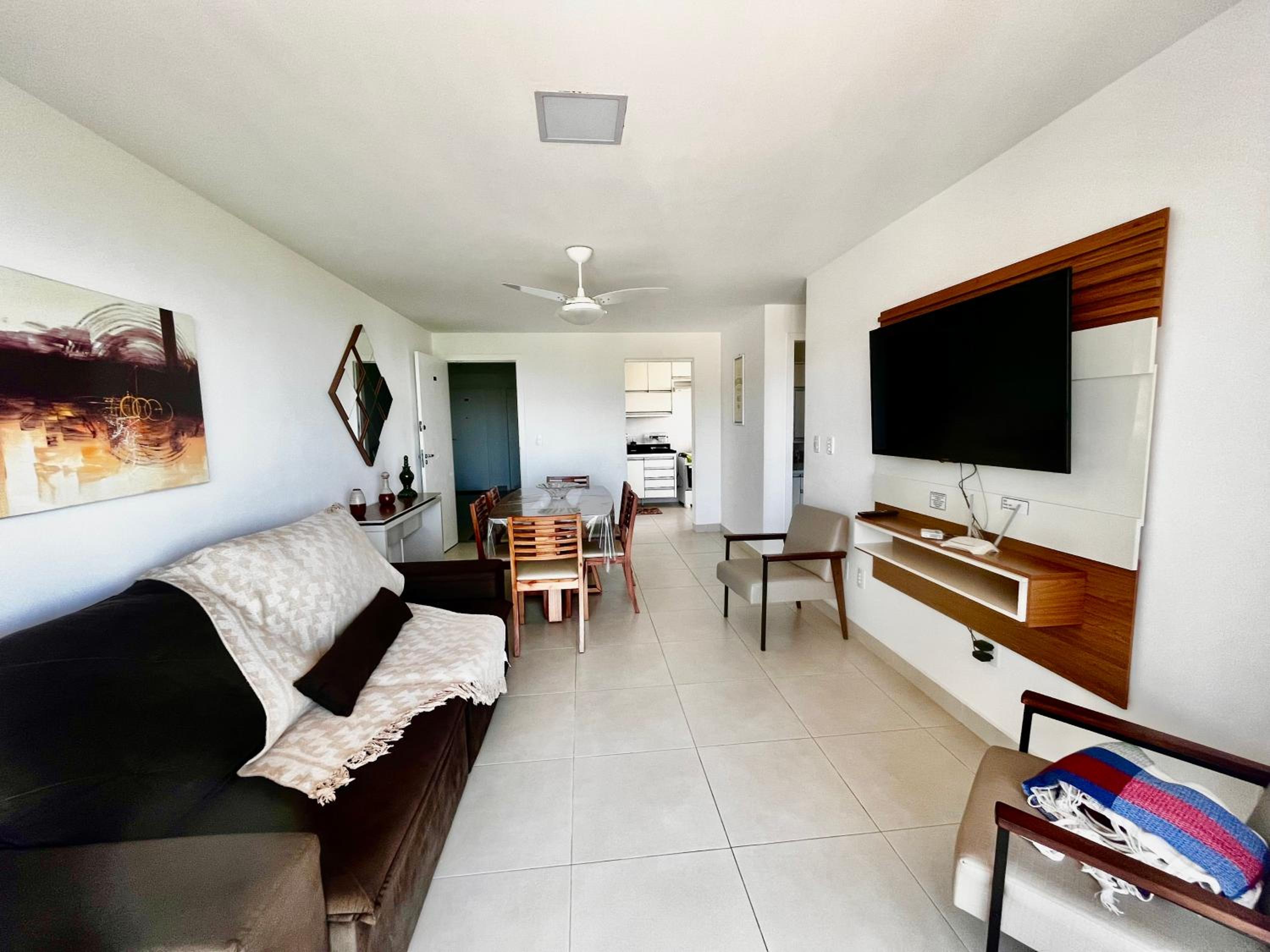 Apto com vista para Mar com Wi-Fi ar split próximo de duas Praias do Morro e a Praia da Cerca