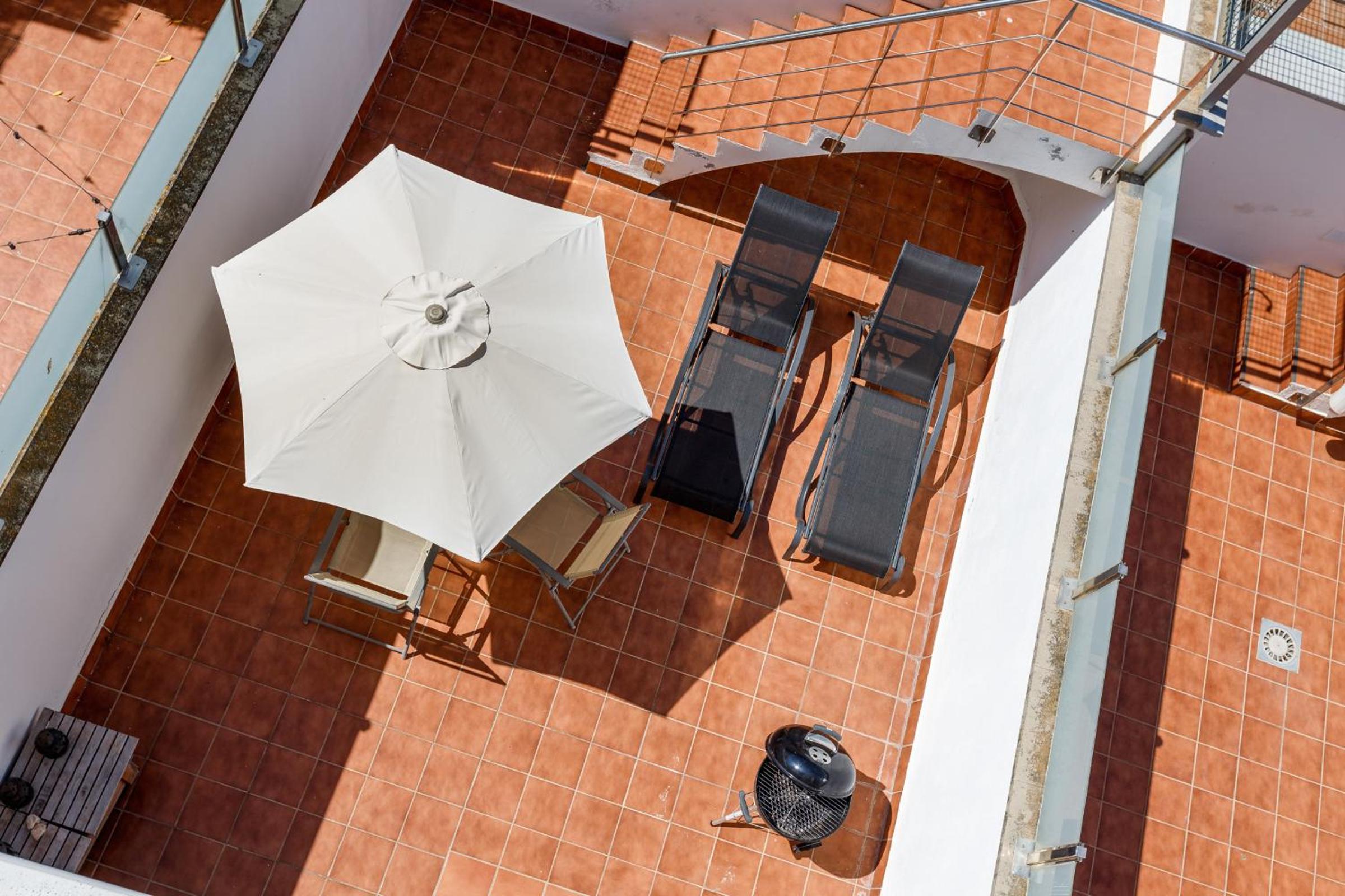 Lets Holidays Big terrace house with parking