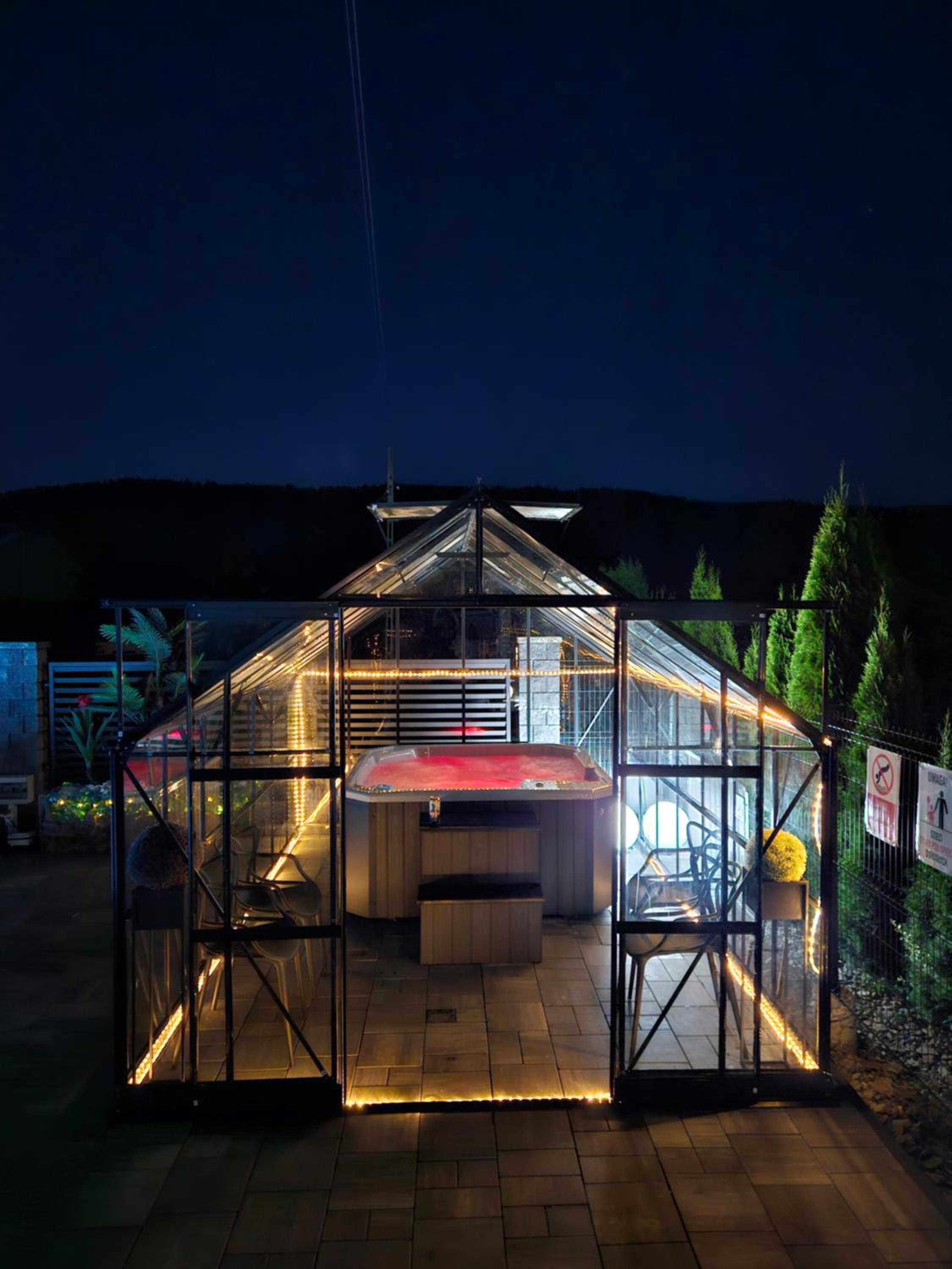outdoor BBQ area