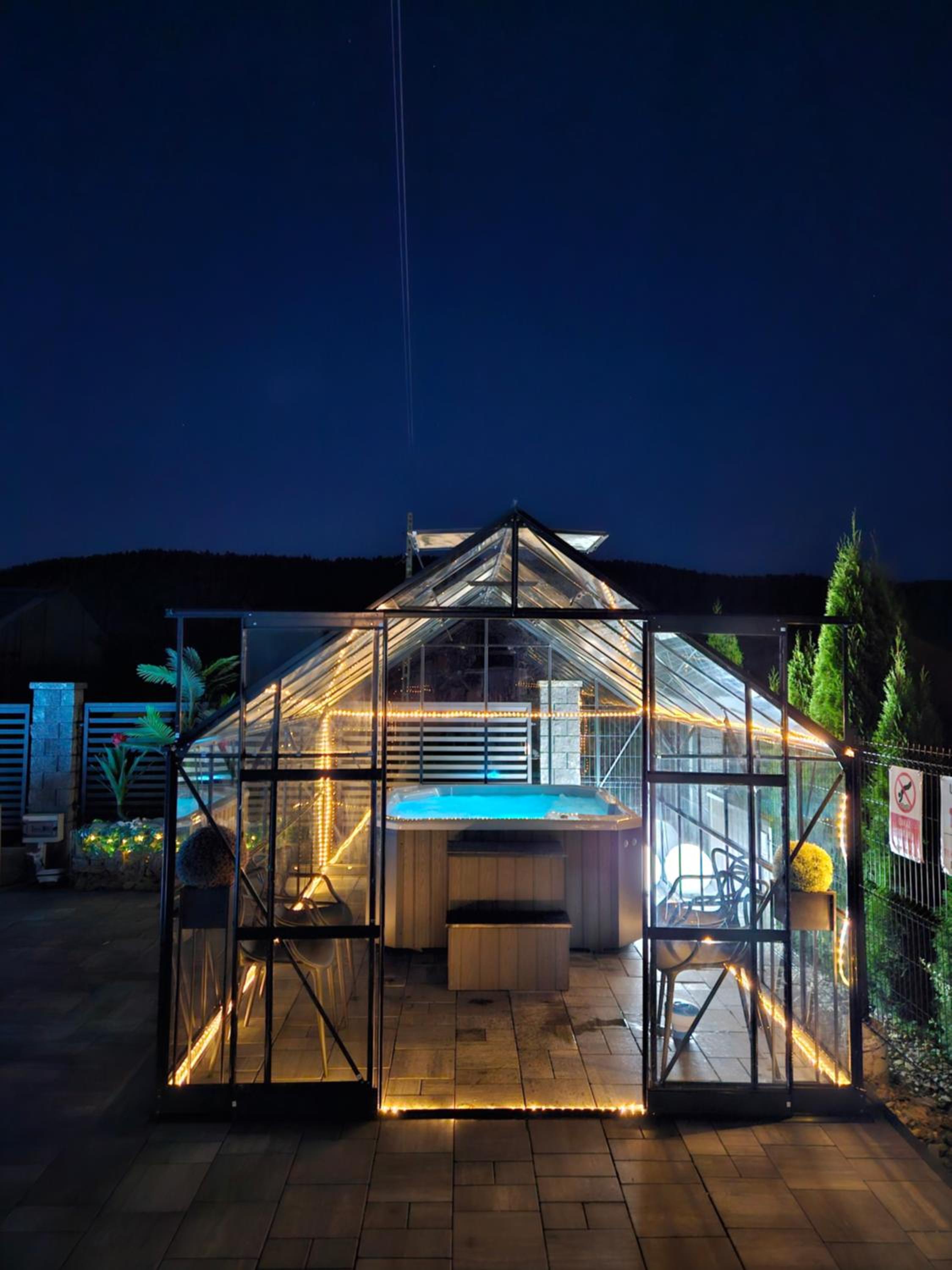 outdoor BBQ area