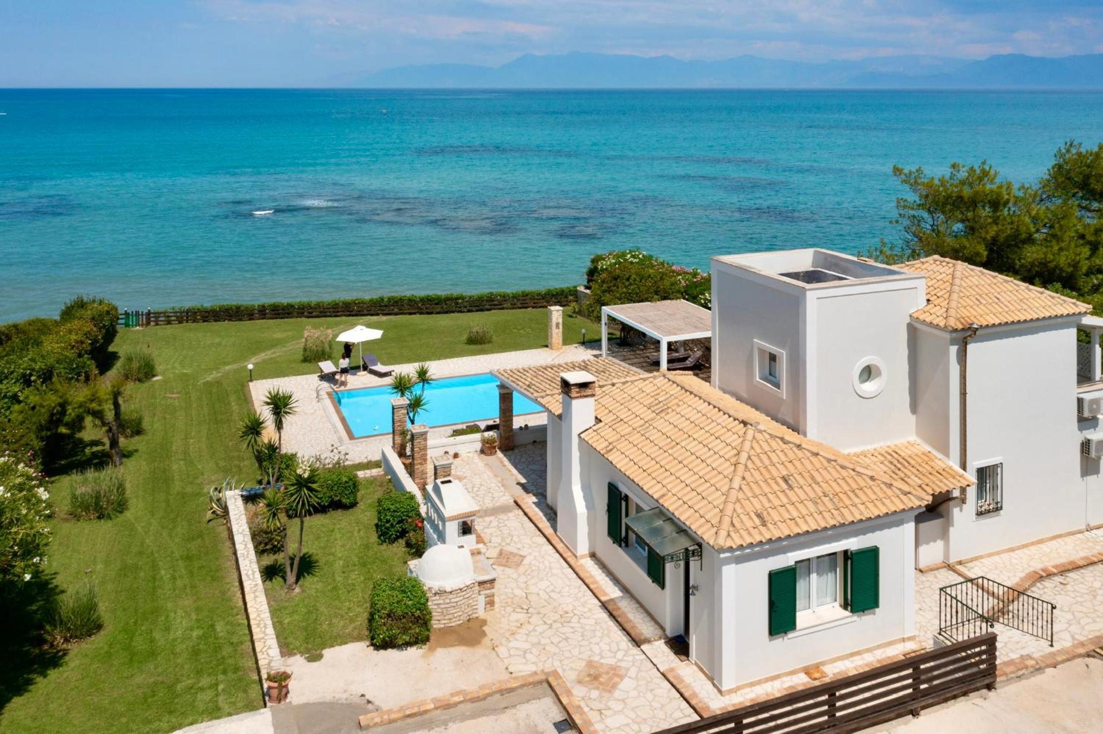 Beachfront Villa Victoras - With private beach