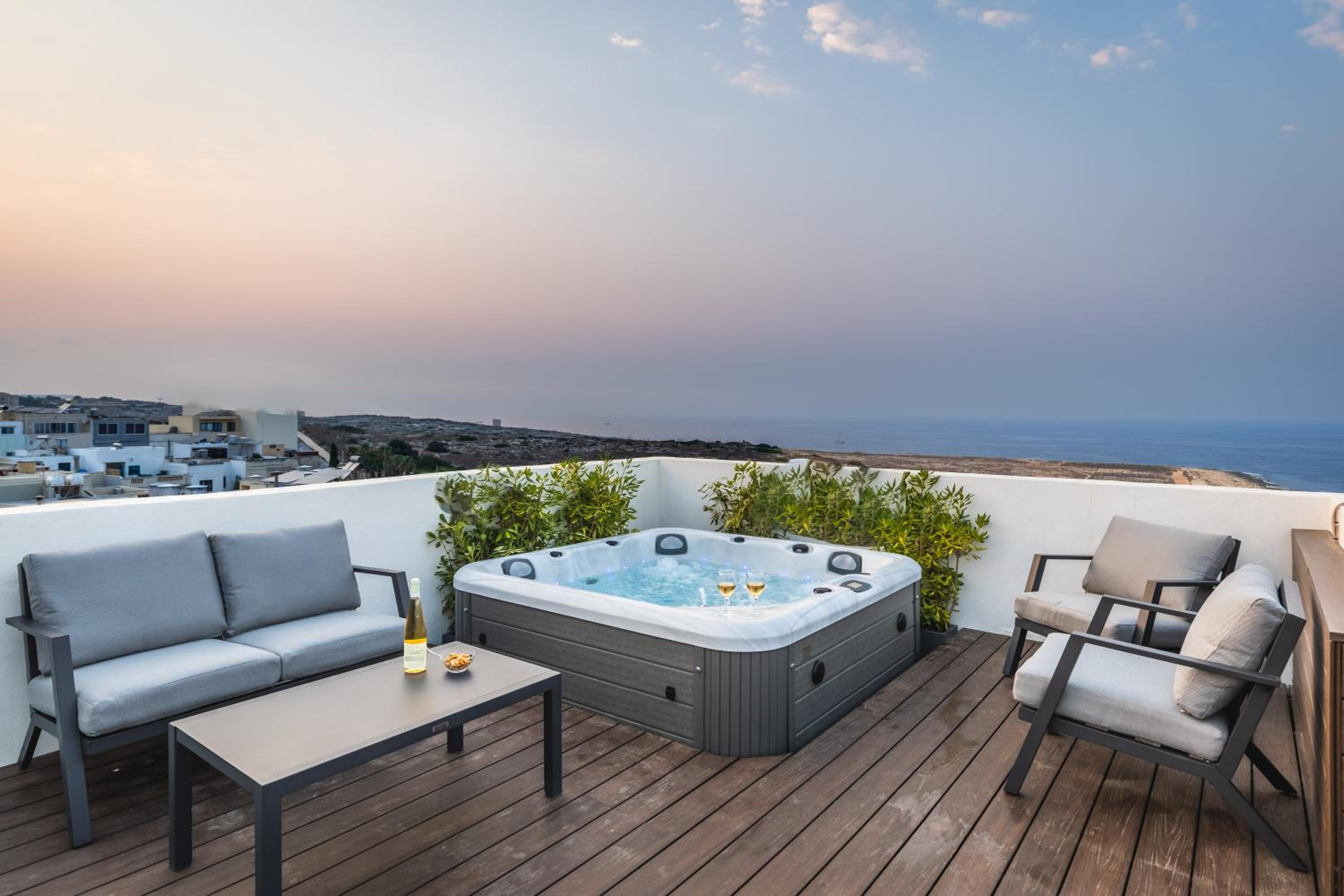 Heated Luxury Poolside Retreat in St Julian s